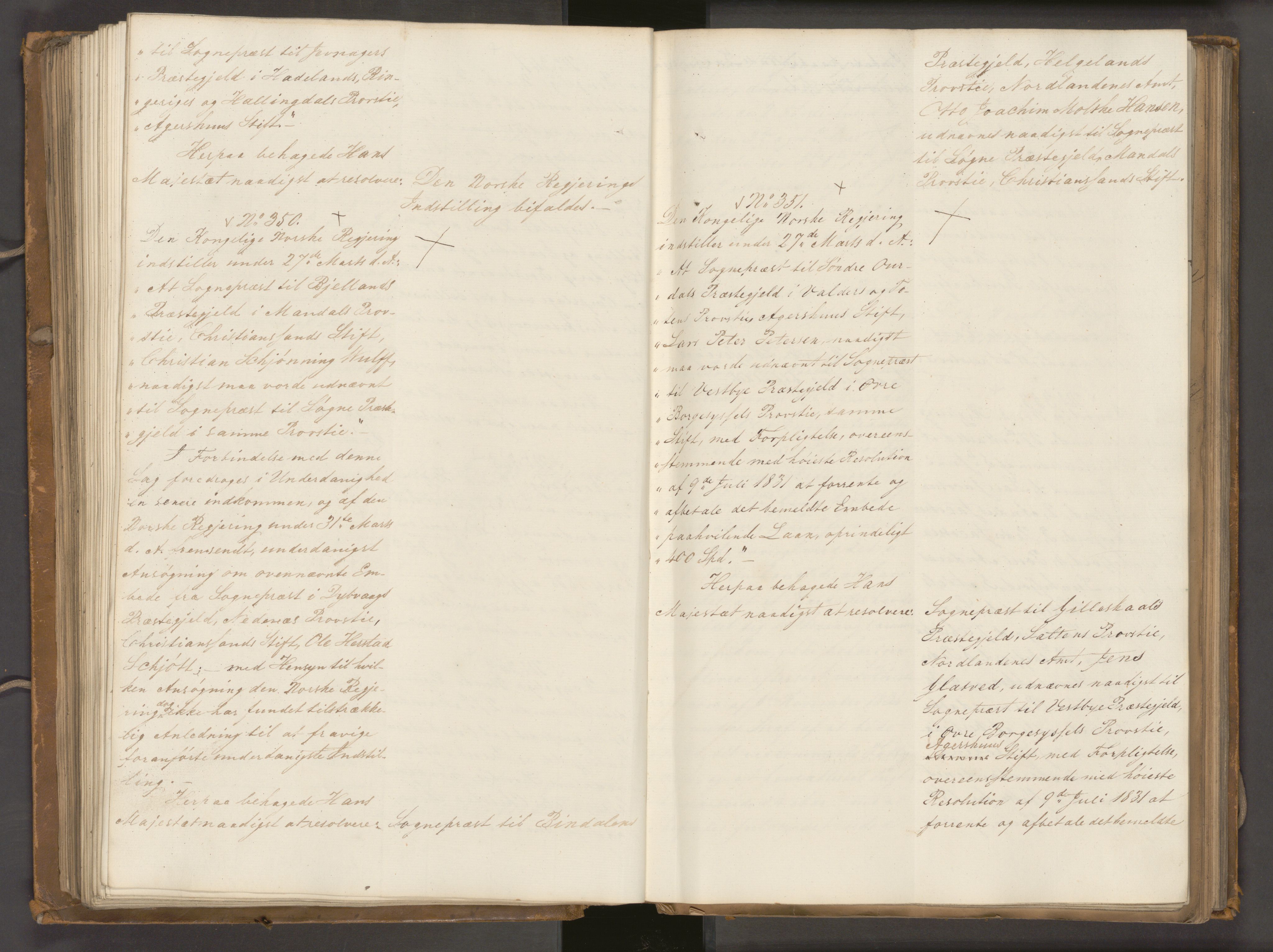 Statsrådssekretariatet, AV/RA-S-1001/A/Ab/L0040: Kgl. res. nr. 1-568, 1. halvår, 1835