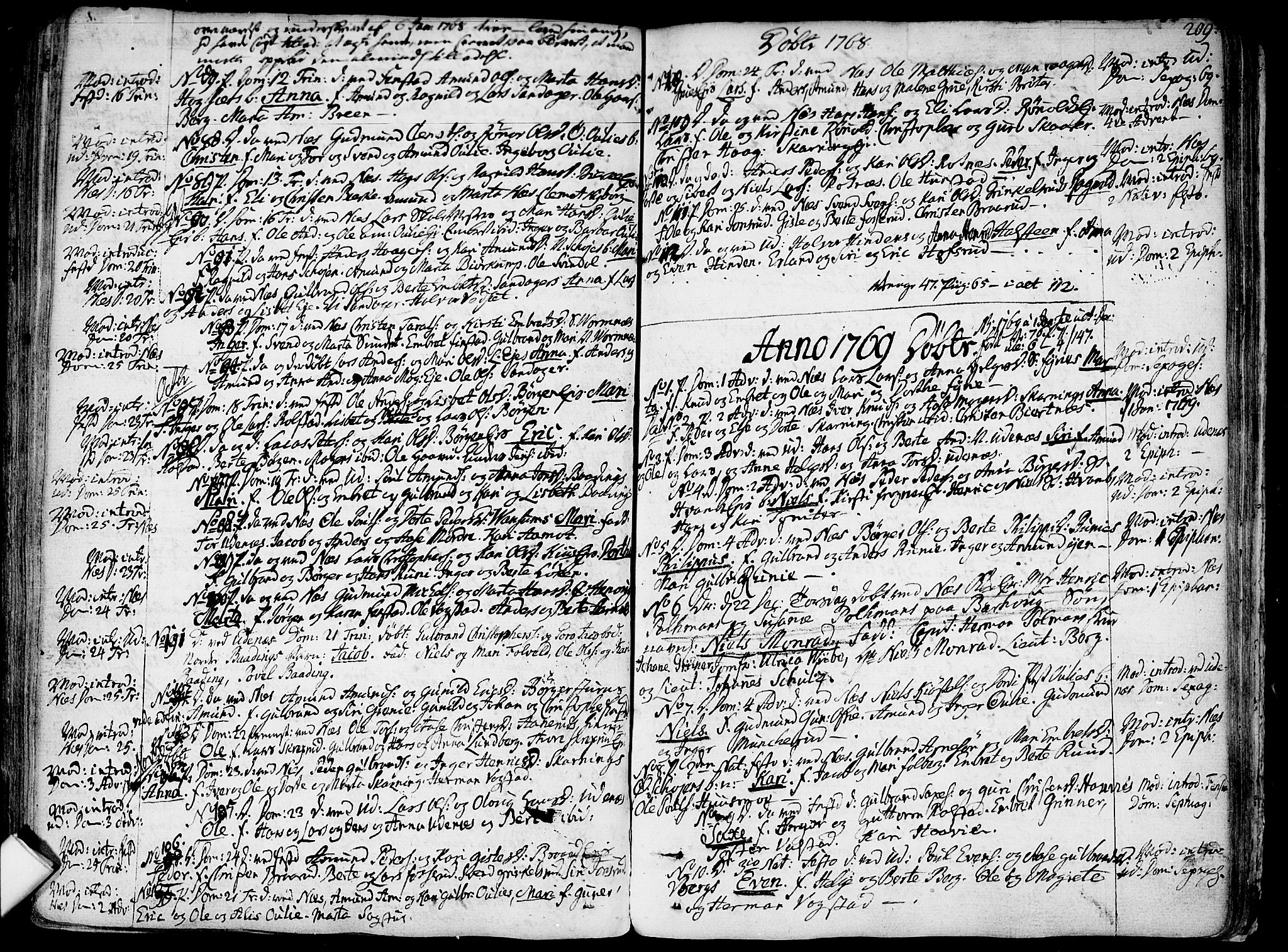 Nes prestekontor Kirkebøker, AV/SAO-A-10410/F/Fa/L0003: Parish register (official) no. I 3, 1734-1781, p. 209