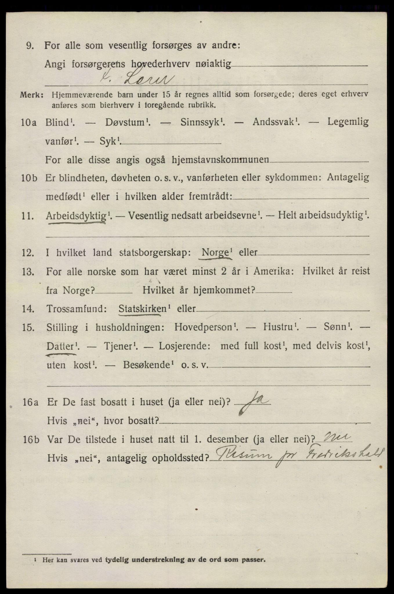 SAO, 1920 census for Hobøl, 1920, p. 3389