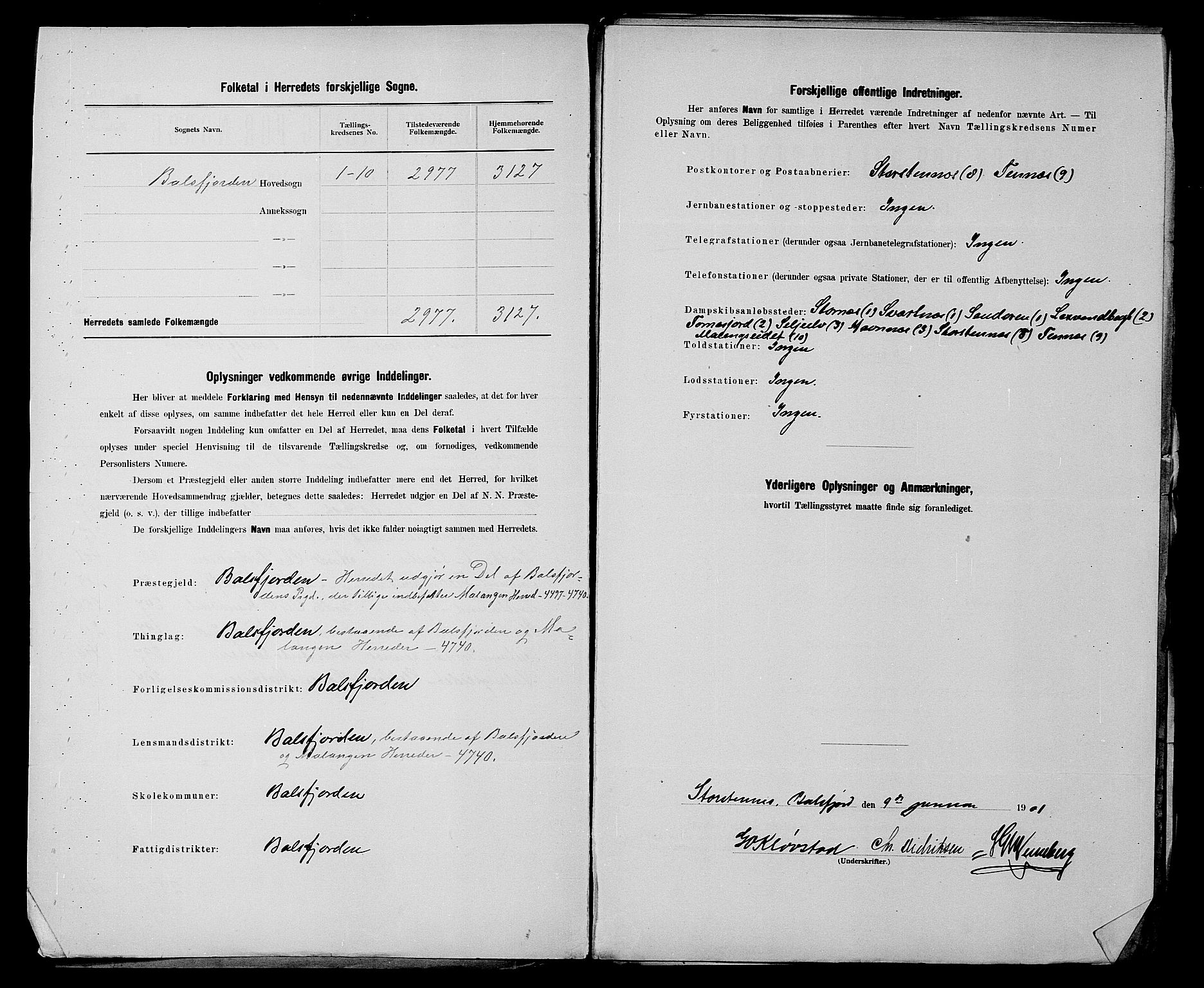 SATØ, 1900 census for Balsfjord, 1900, p. 3