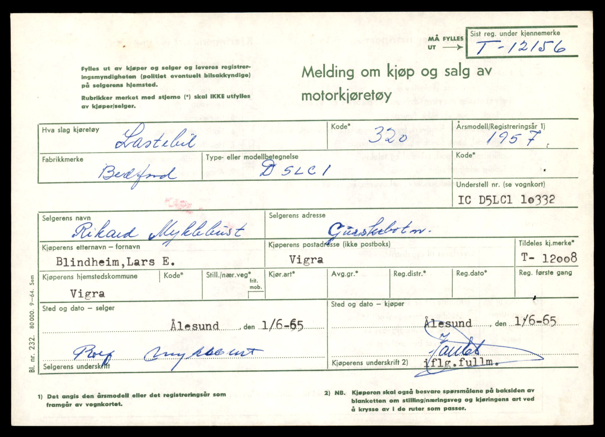 Møre og Romsdal vegkontor - Ålesund trafikkstasjon, AV/SAT-A-4099/F/Fe/L0032: Registreringskort for kjøretøy T 11997 - T 12149, 1927-1998, p. 167