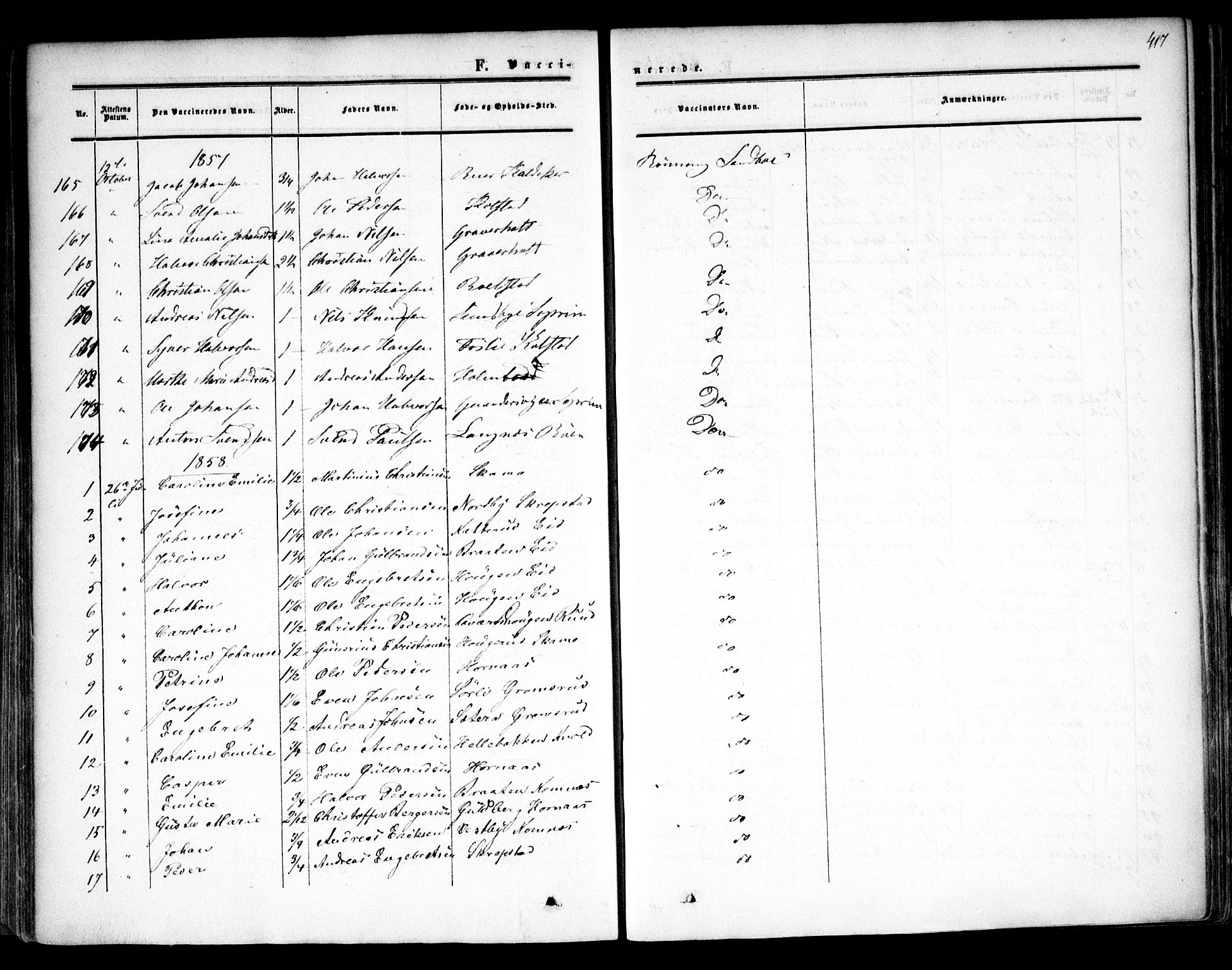 Høland prestekontor Kirkebøker, SAO/A-10346a/F/Fa/L0010: Parish register (official) no. I 10, 1854-1861, p. 417