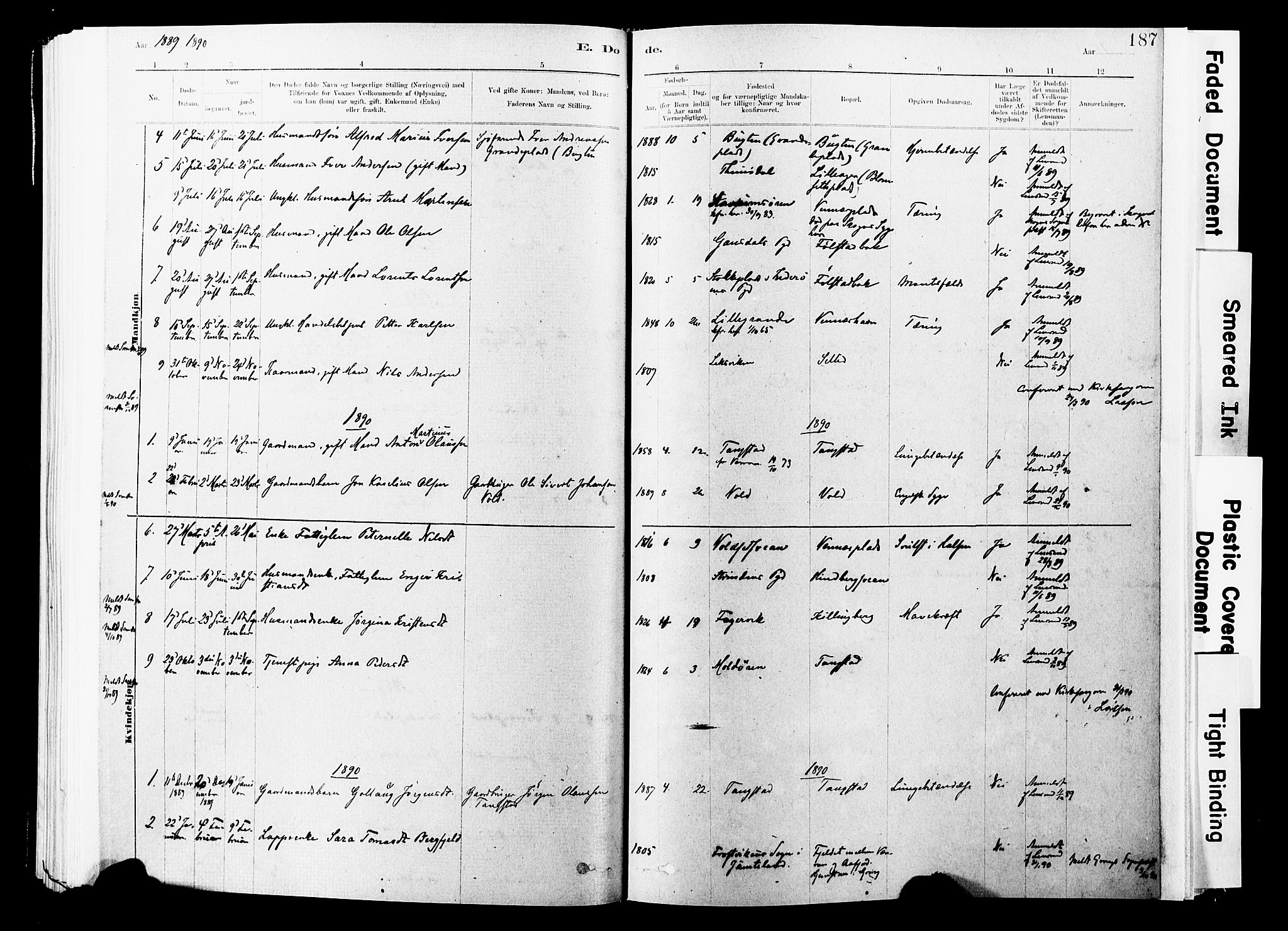 Ministerialprotokoller, klokkerbøker og fødselsregistre - Nord-Trøndelag, SAT/A-1458/744/L0420: Parish register (official) no. 744A04, 1882-1904, p. 187