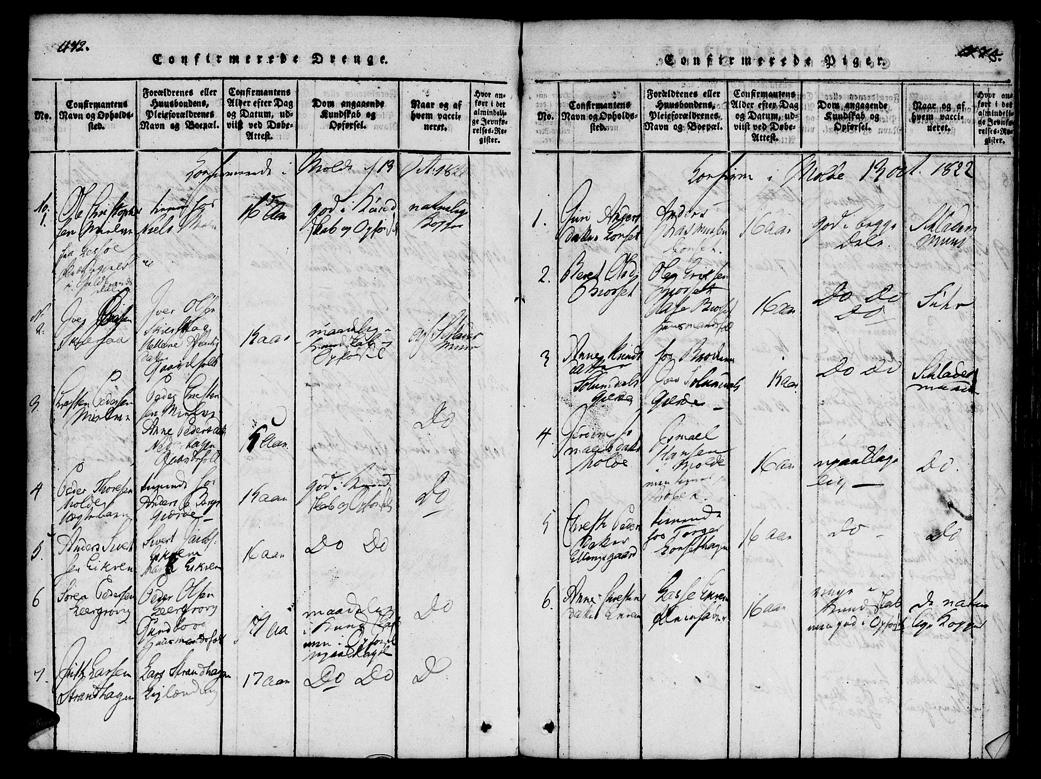 Ministerialprotokoller, klokkerbøker og fødselsregistre - Møre og Romsdal, AV/SAT-A-1454/555/L0652: Parish register (official) no. 555A03, 1817-1843, p. 472-473