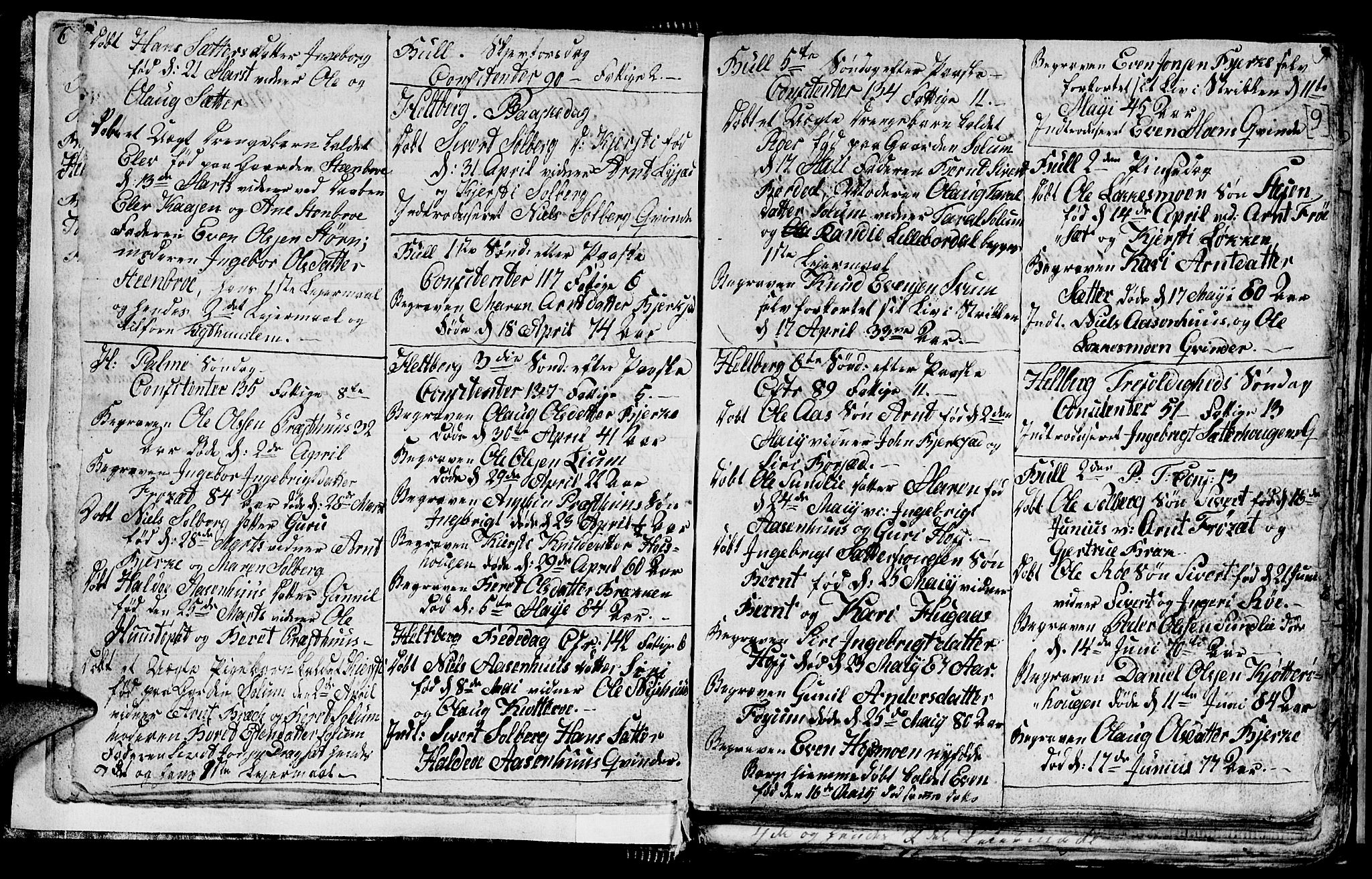 Ministerialprotokoller, klokkerbøker og fødselsregistre - Sør-Trøndelag, SAT/A-1456/689/L1042: Parish register (copy) no. 689C01, 1812-1841, p. 8-9