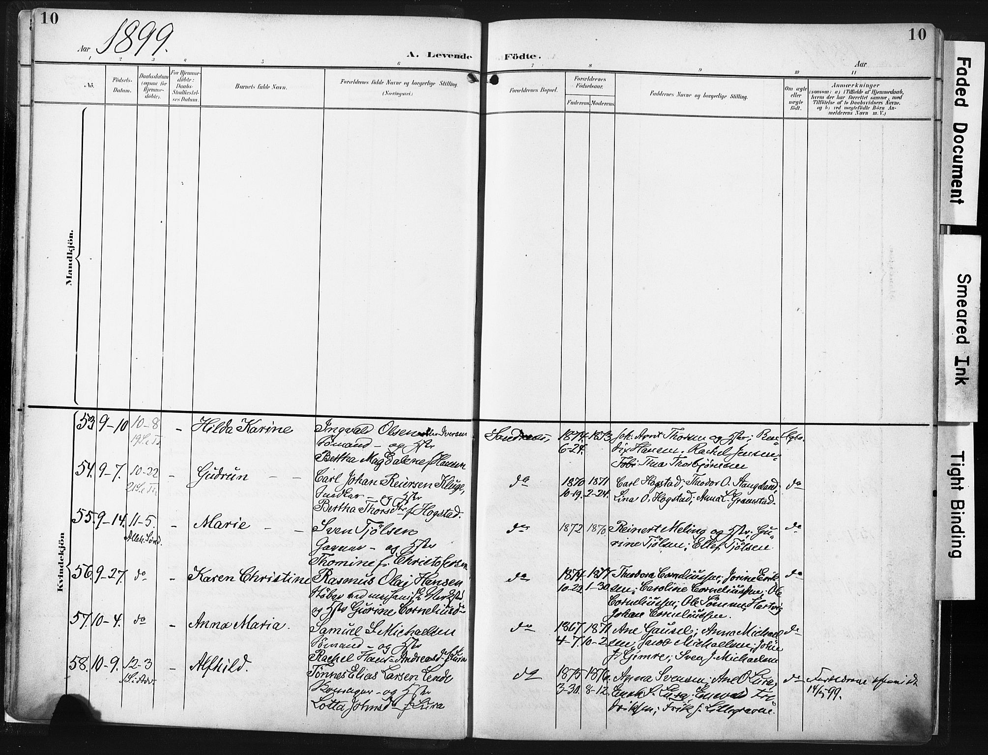 Høyland sokneprestkontor, AV/SAST-A-101799/001/30BA/L0016: Parish register (official) no. A 16, 1899-1911, p. 10