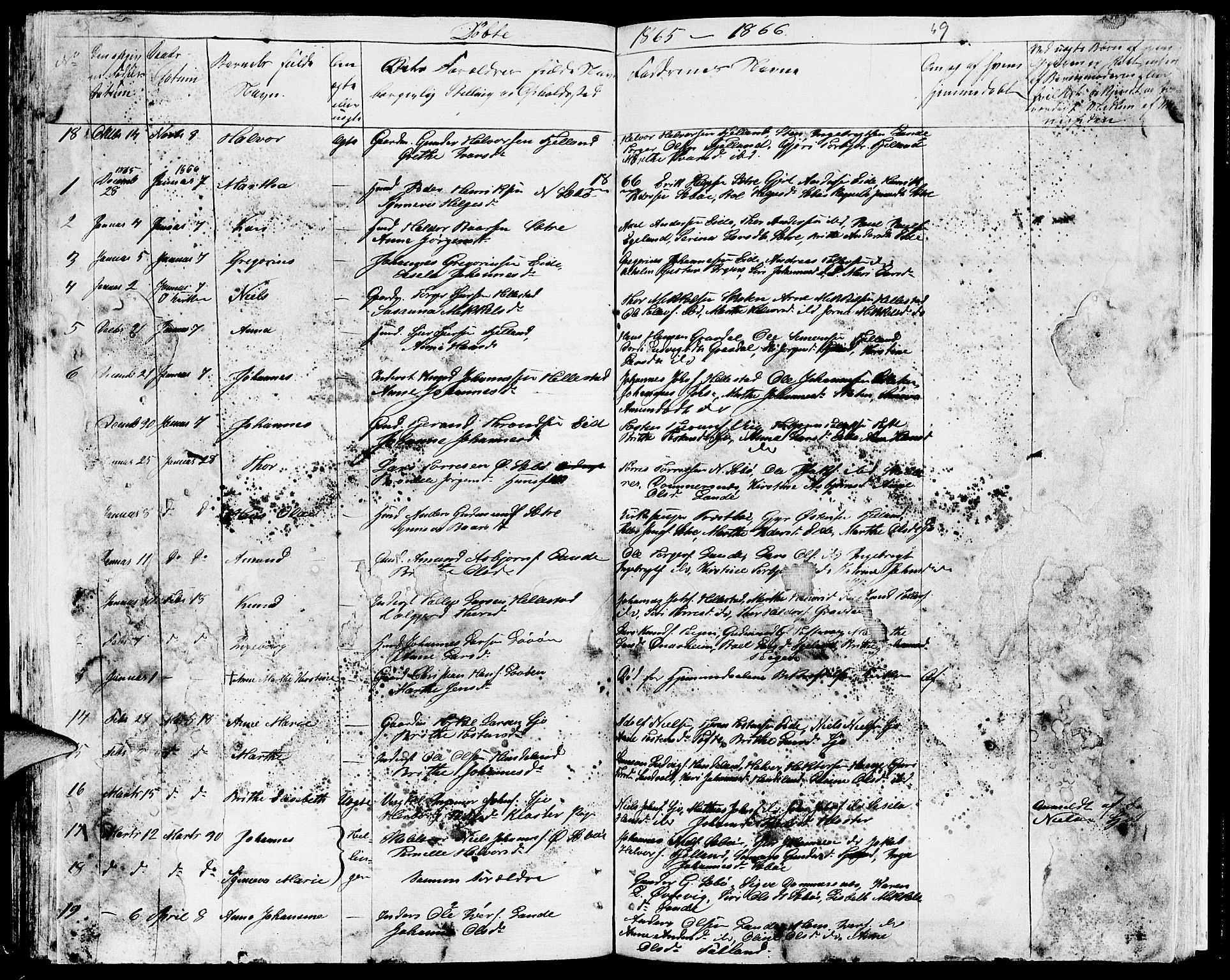 Fjelberg sokneprestembete, SAB/A-75201/H/Hab: Parish register (copy) no. B 2, 1854-1868, p. 59