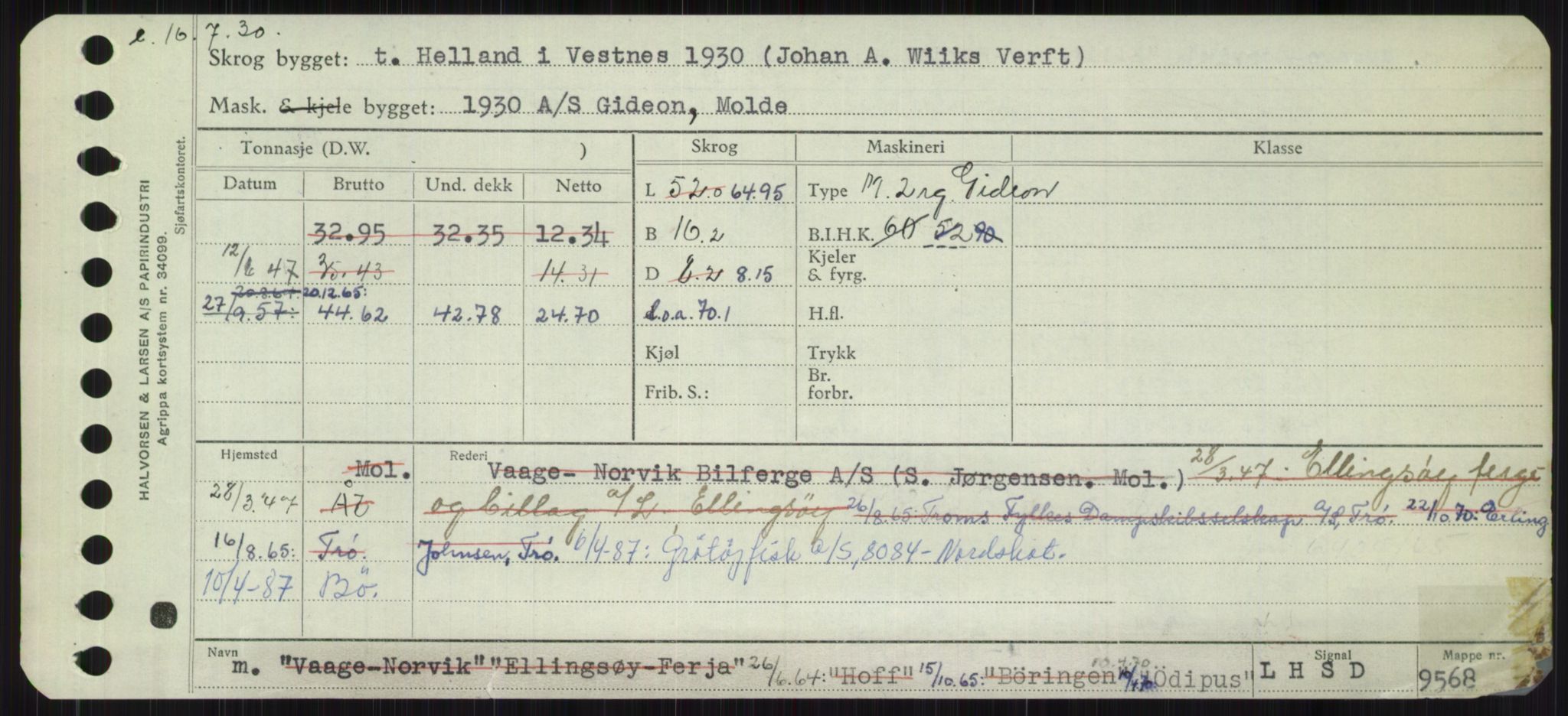 Sjøfartsdirektoratet med forløpere, Skipsmålingen, RA/S-1627/H/Ha/L0006/0002: Fartøy, Sver-Å / Fartøy, U-Å, p. 721