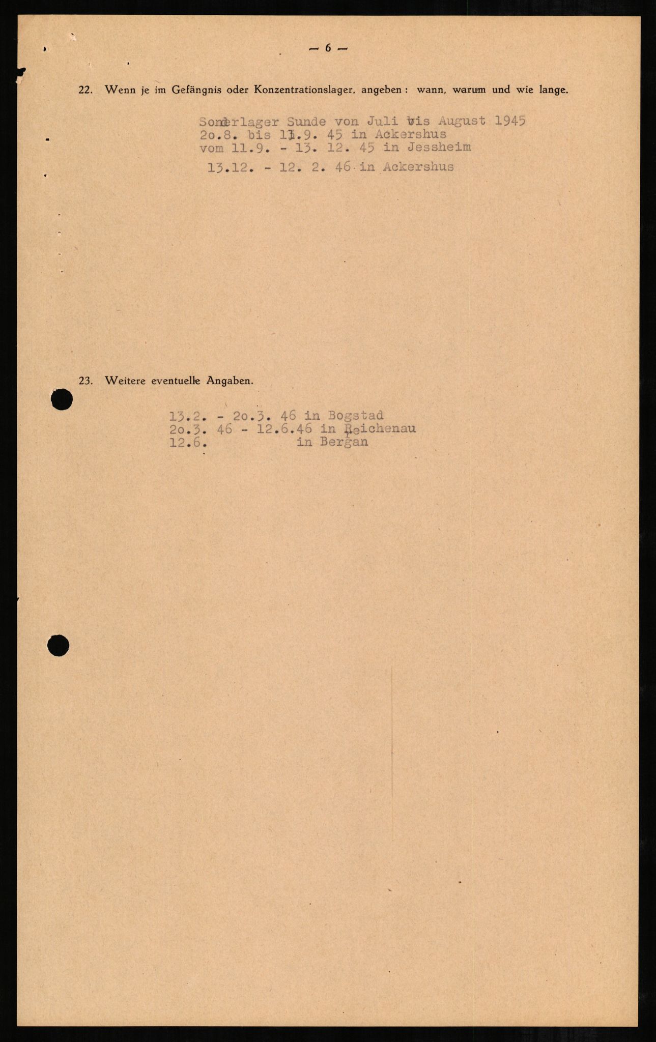 Forsvaret, Forsvarets overkommando II, AV/RA-RAFA-3915/D/Db/L0002: CI Questionaires. Tyske okkupasjonsstyrker i Norge. Tyskere., 1945-1946, p. 68