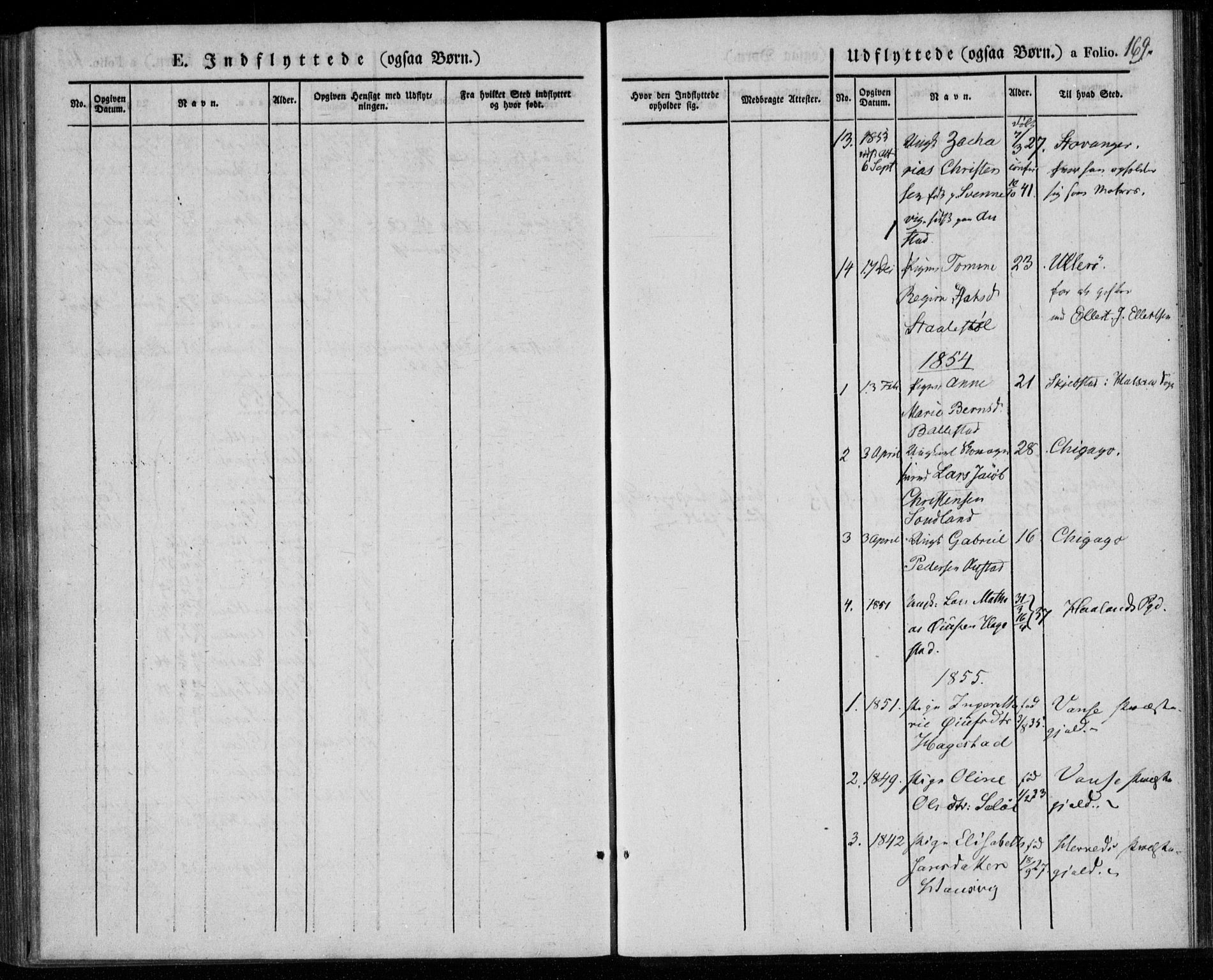 Lyngdal sokneprestkontor, SAK/1111-0029/F/Fa/Faa/L0001: Parish register (official) no. A 1, 1837-1857, p. 169