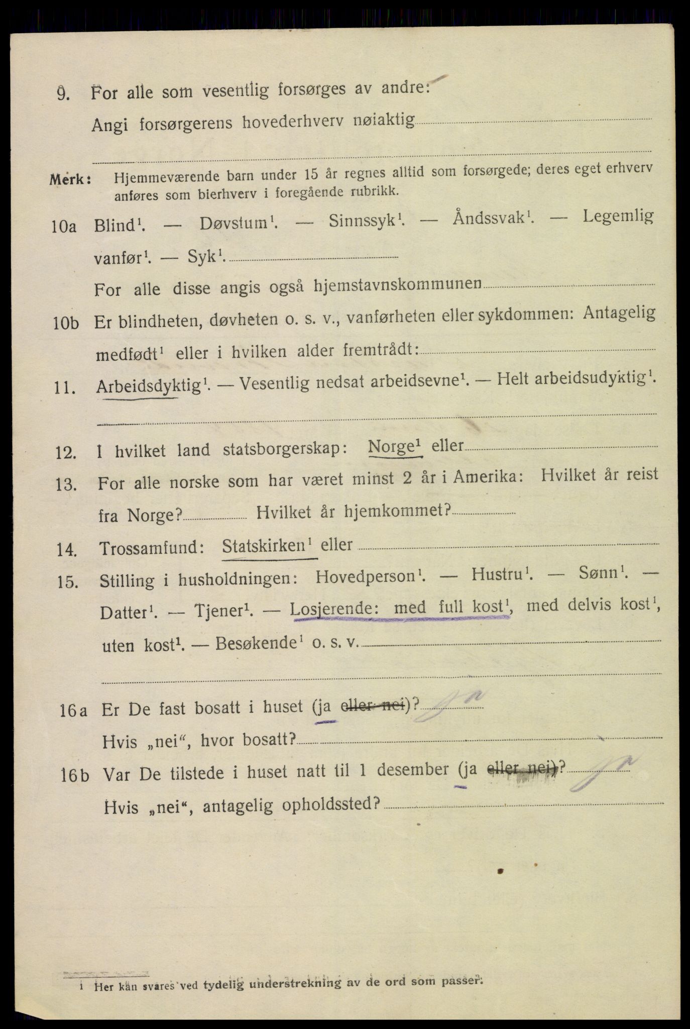 SAH, 1920 census for Hamar, 1920, p. 6772