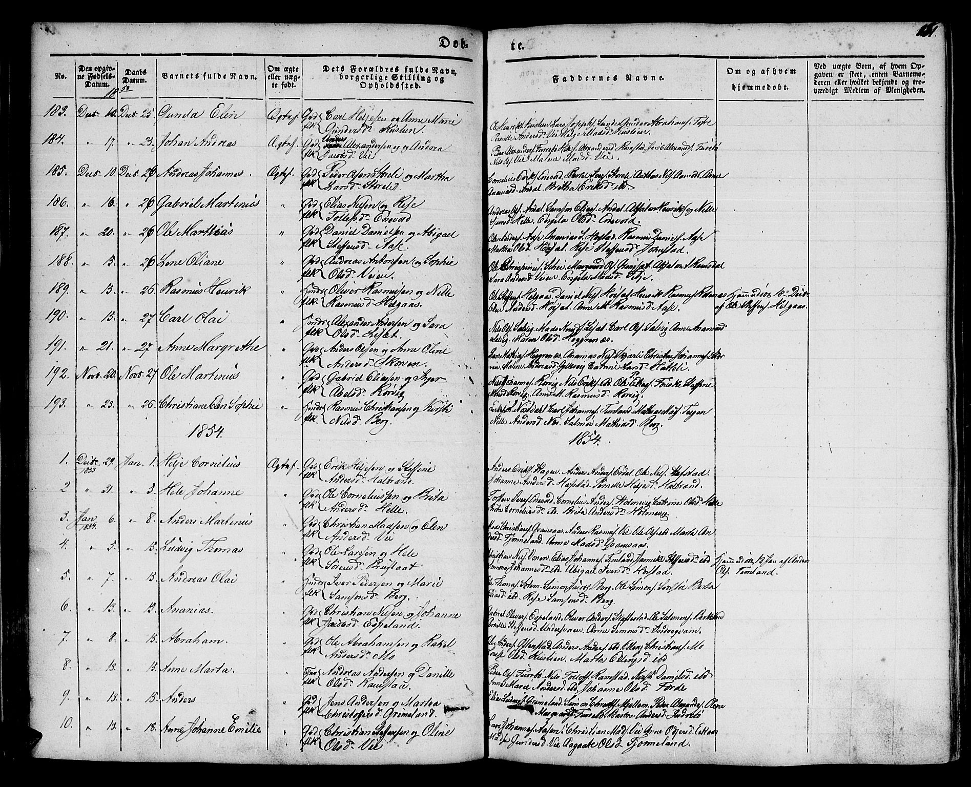 Førde sokneprestembete, SAB/A-79901/H/Haa/Haaa/L0007: Parish register (official) no. A 7, 1843-1860, p. 151