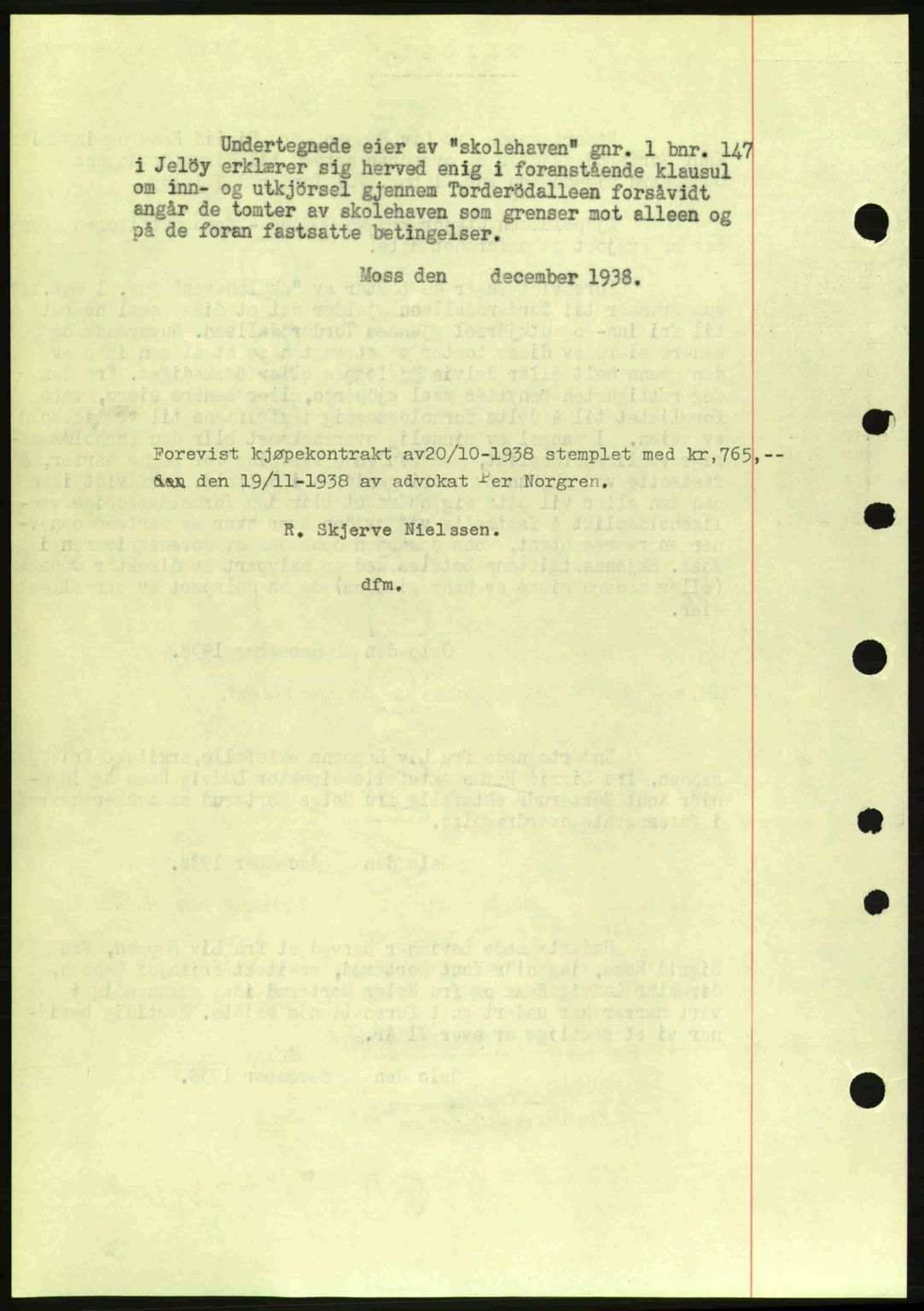 Moss sorenskriveri, SAO/A-10168: Mortgage book no. A5, 1938-1939, Diary no: : 2878/1938