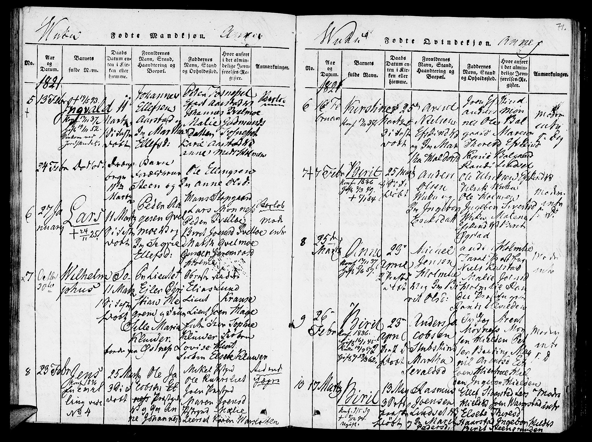 Ministerialprotokoller, klokkerbøker og fødselsregistre - Nord-Trøndelag, SAT/A-1458/723/L0234: Parish register (official) no. 723A05 /2, 1816-1821, p. 71