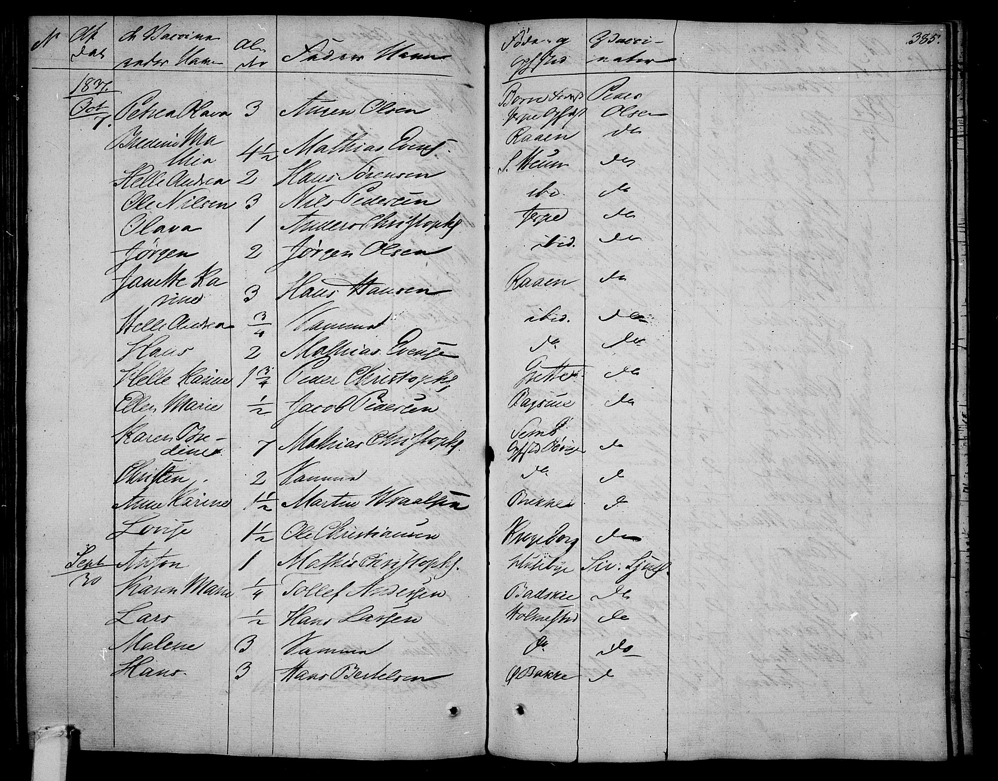 Våle kirkebøker, SAKO/A-334/F/Fa/L0008: Parish register (official) no. I 8, 1824-1844, p. 385