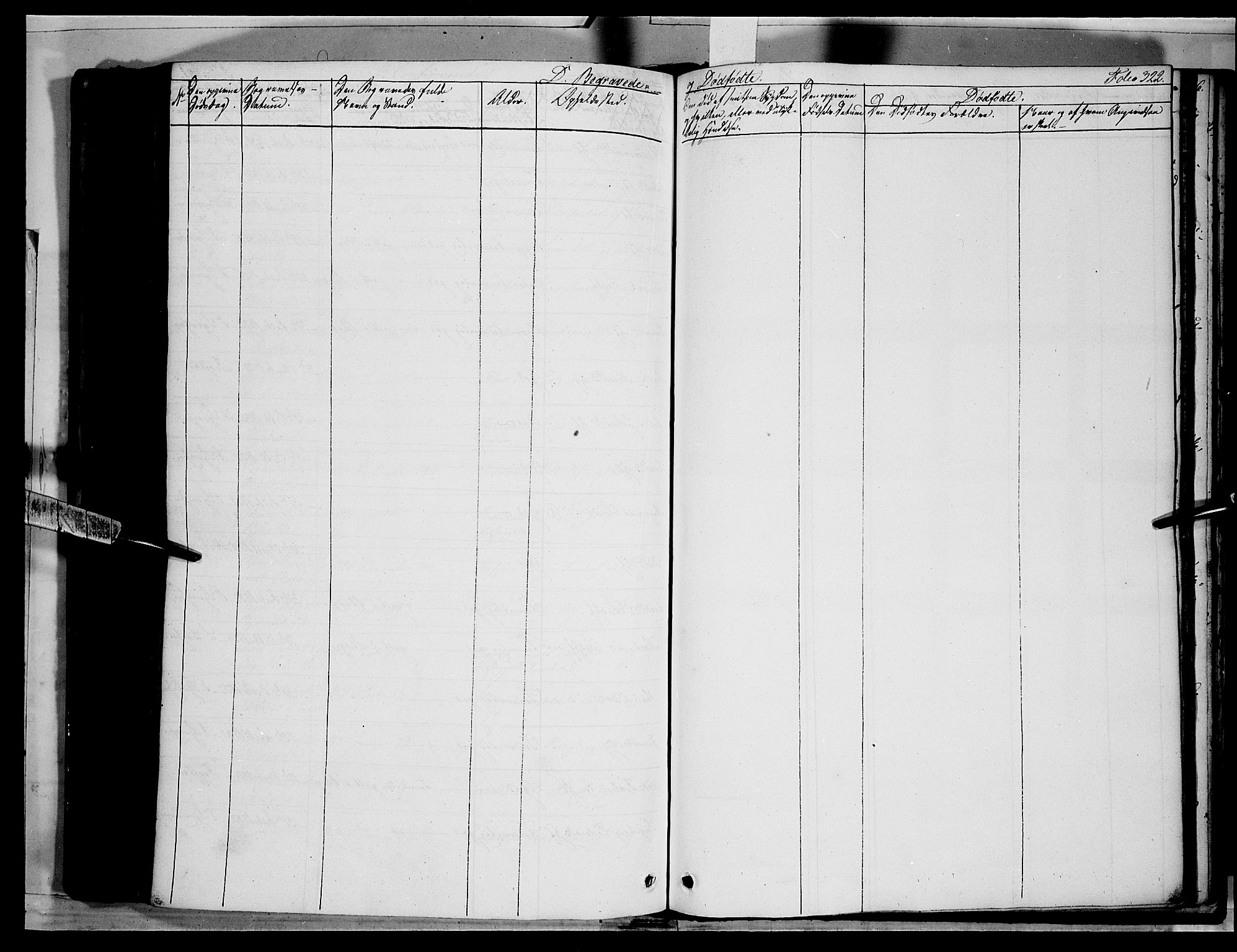 Stange prestekontor, AV/SAH-PREST-002/K/L0010: Parish register (official) no. 10, 1835-1845, p. 322