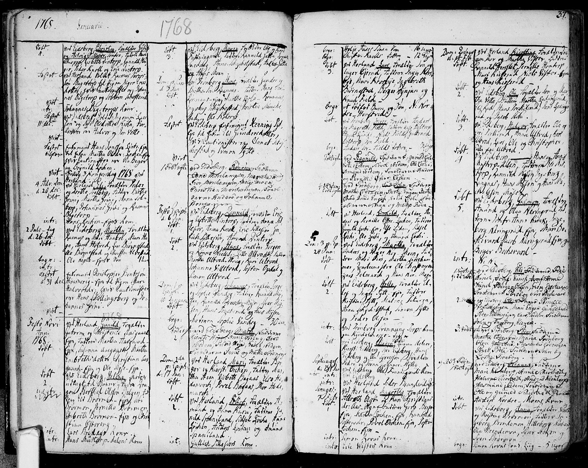 Eidsberg prestekontor Kirkebøker, SAO/A-10905/F/Fa/L0004: Parish register (official) no. I 4, 1759-1788, p. 37