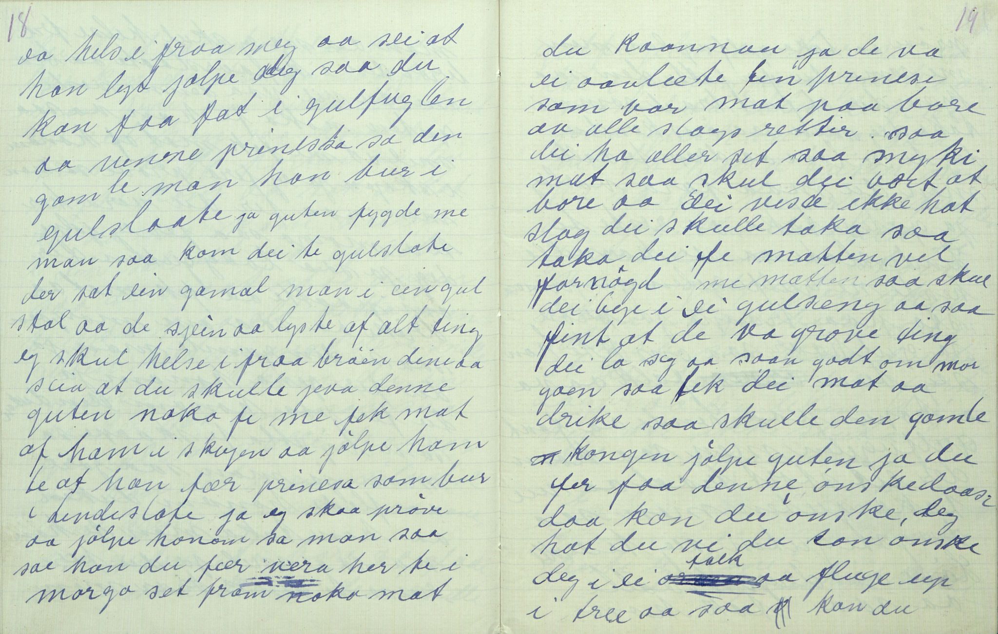 Rikard Berge, TEMU/TGM-A-1003/F/L0011/0011: 381-399 / 391 Oppskrifter av Gunnhild Kivle, 1918-1919, p. 18-19