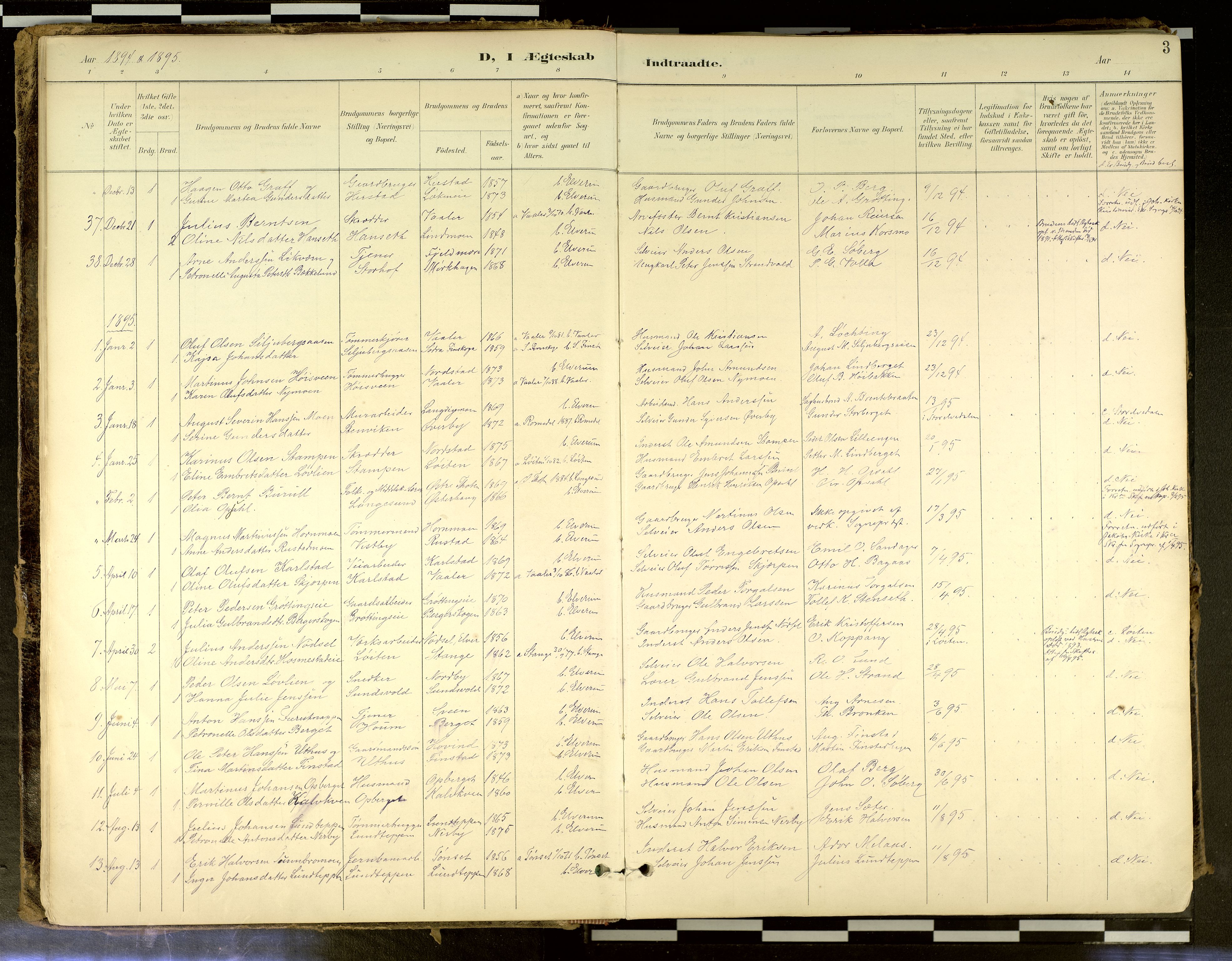 Elverum prestekontor, AV/SAH-PREST-044/H/Ha/Haa/L0018: Parish register (official) no. 18, 1894-1914, p. 3