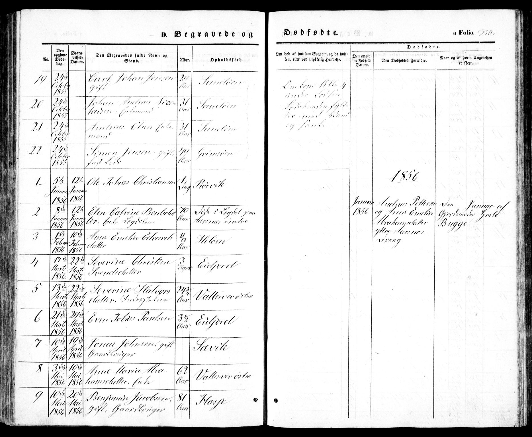 Høvåg sokneprestkontor, AV/SAK-1111-0025/F/Fb/L0002: Parish register (copy) no. B 2, 1847-1869, p. 330