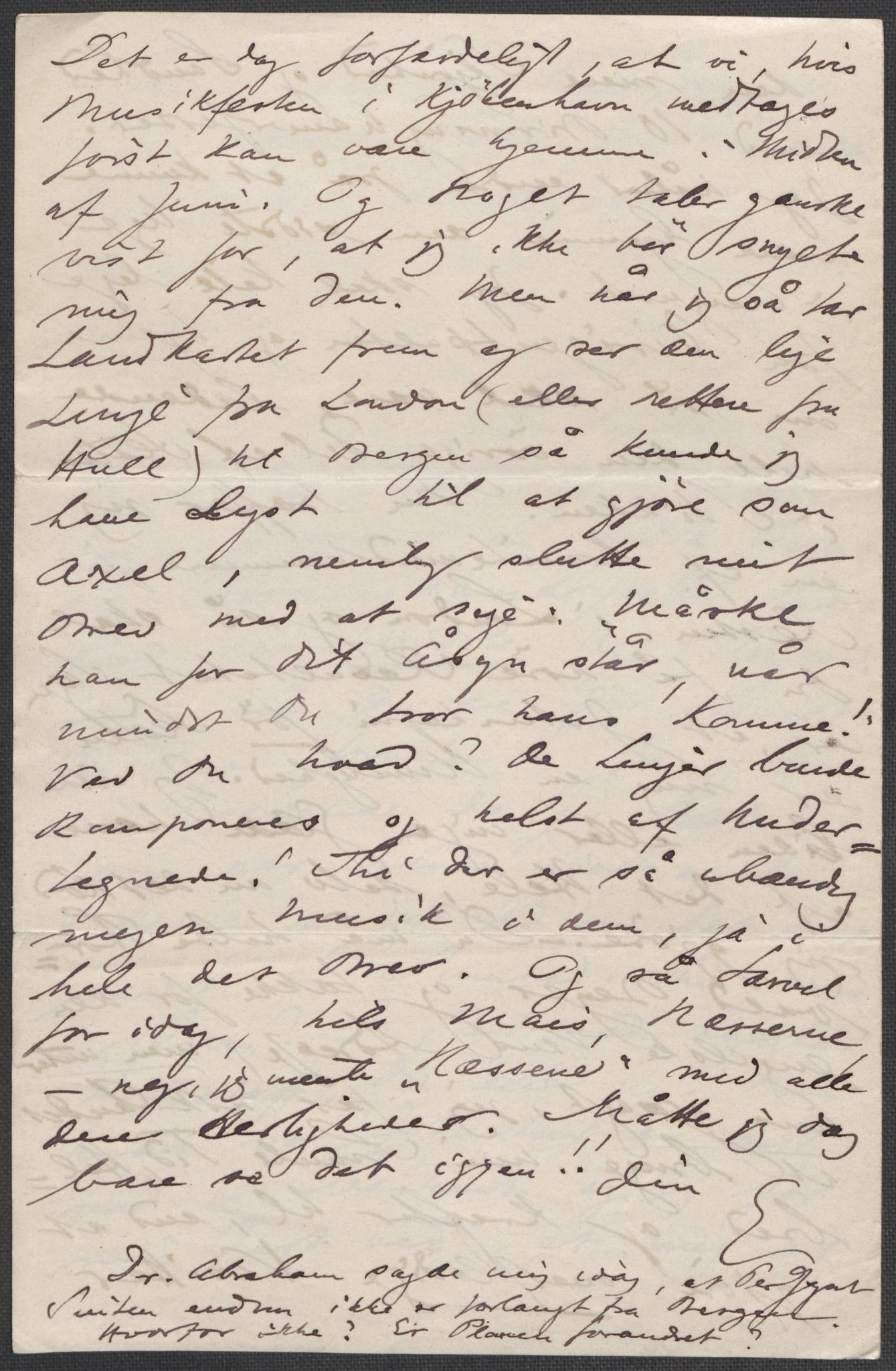 Beyer, Frants, AV/RA-PA-0132/F/L0001: Brev fra Edvard Grieg til Frantz Beyer og "En del optegnelser som kan tjene til kommentar til brevene" av Marie Beyer, 1872-1907, p. 279