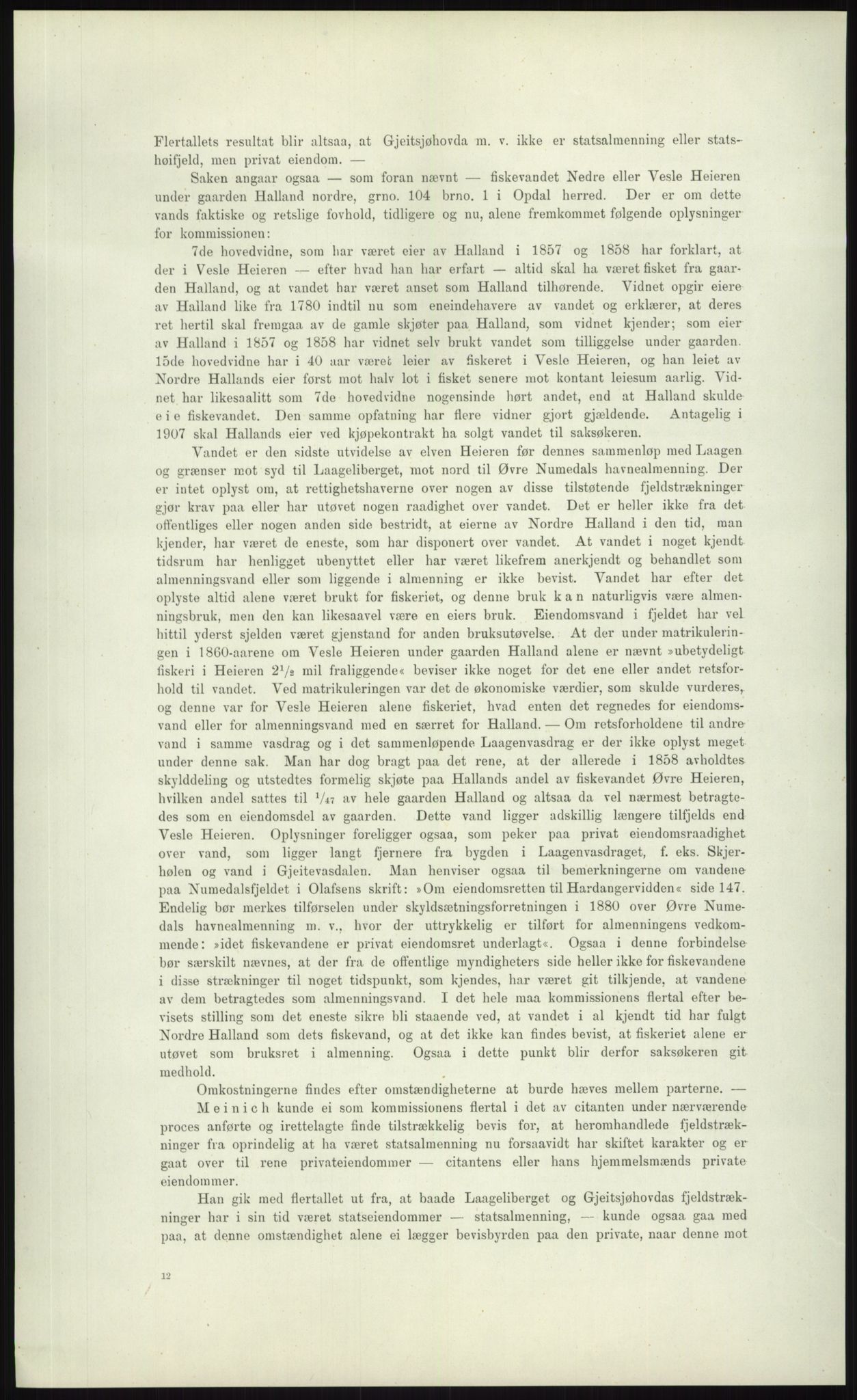 Høyfjellskommisjonen, AV/RA-S-1546/X/Xa/L0001: Nr. 1-33, 1909-1953, p. 905