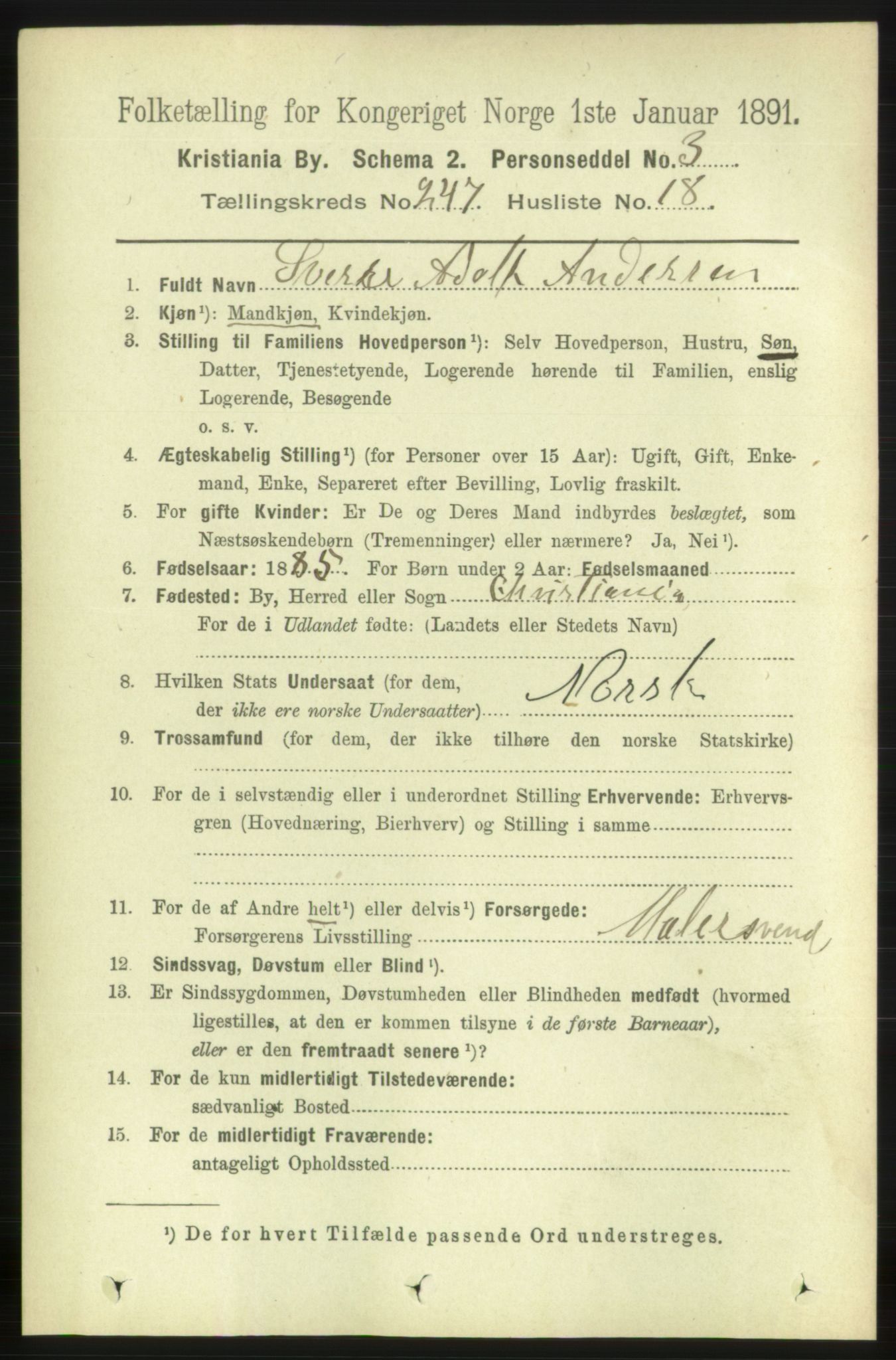 RA, 1891 census for 0301 Kristiania, 1891, p. 150792