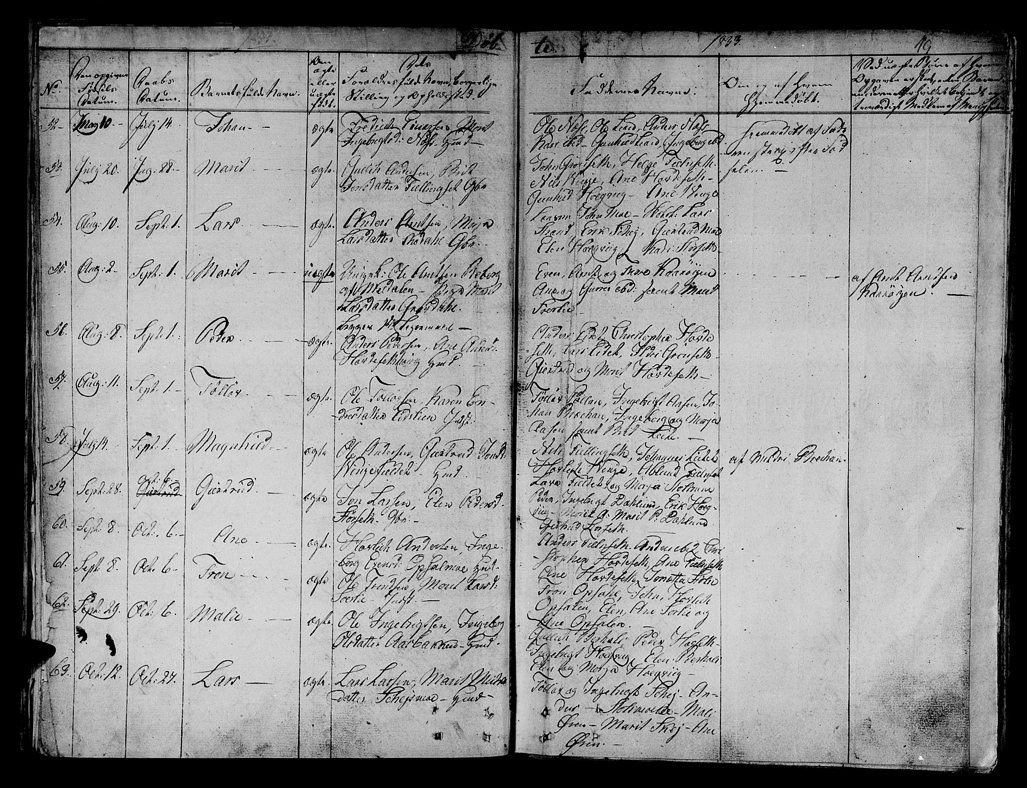 Ministerialprotokoller, klokkerbøker og fødselsregistre - Sør-Trøndelag, AV/SAT-A-1456/630/L0492: Parish register (official) no. 630A05, 1830-1840, p. 19