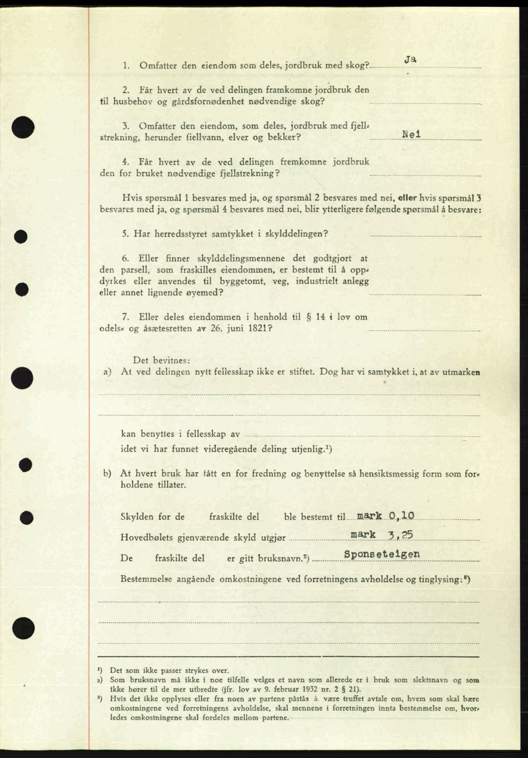 Nordre Sunnmøre sorenskriveri, AV/SAT-A-0006/1/2/2C/2Ca: Mortgage book no. A26, 1947-1948, Diary no: : 2303/1947