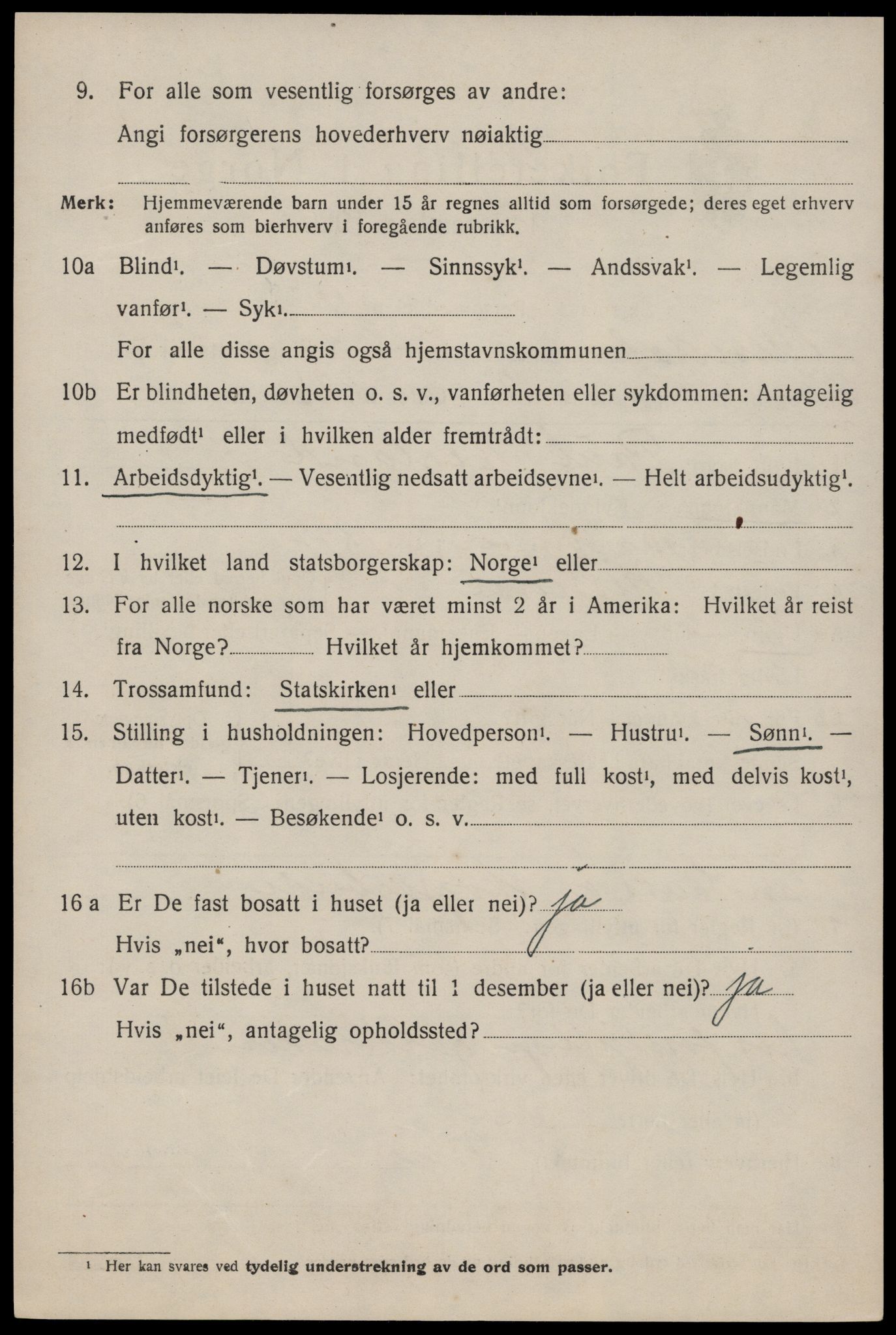 SAKO, 1920 census for Nissedal, 1920, p. 1842