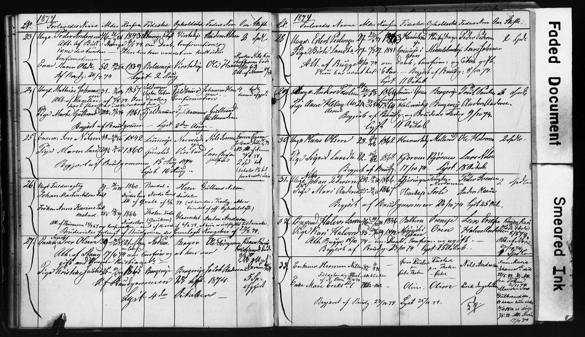 Jevnaker prestekontor, AV/SAH-PREST-116/I/Ie: Banns register no. 2, 1867-1897