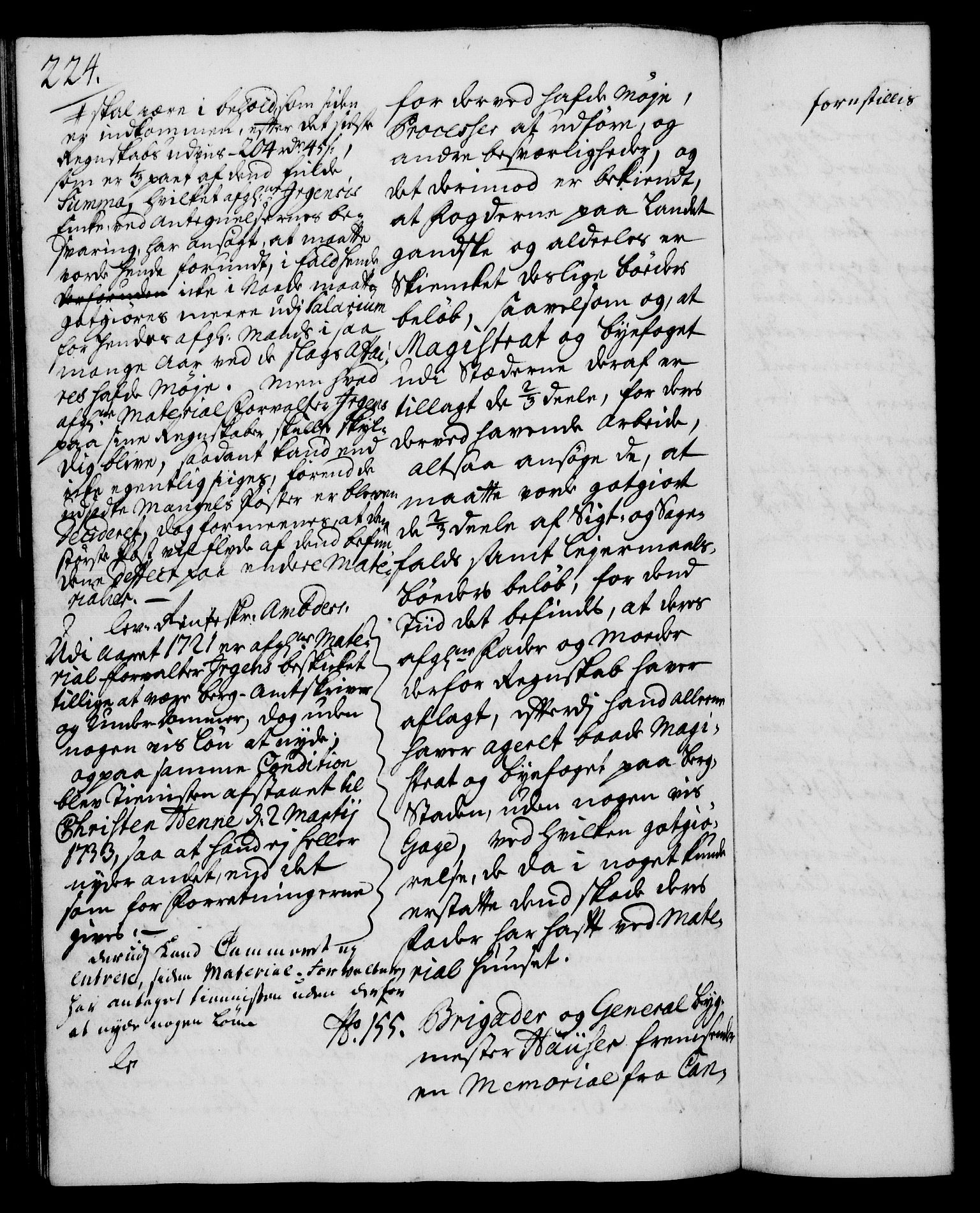 Rentekammeret, Kammerkanselliet, RA/EA-3111/G/Gh/Gha/L0019: Norsk ekstraktmemorialprotokoll (merket RK 53.64), 1736-1737, p. 224