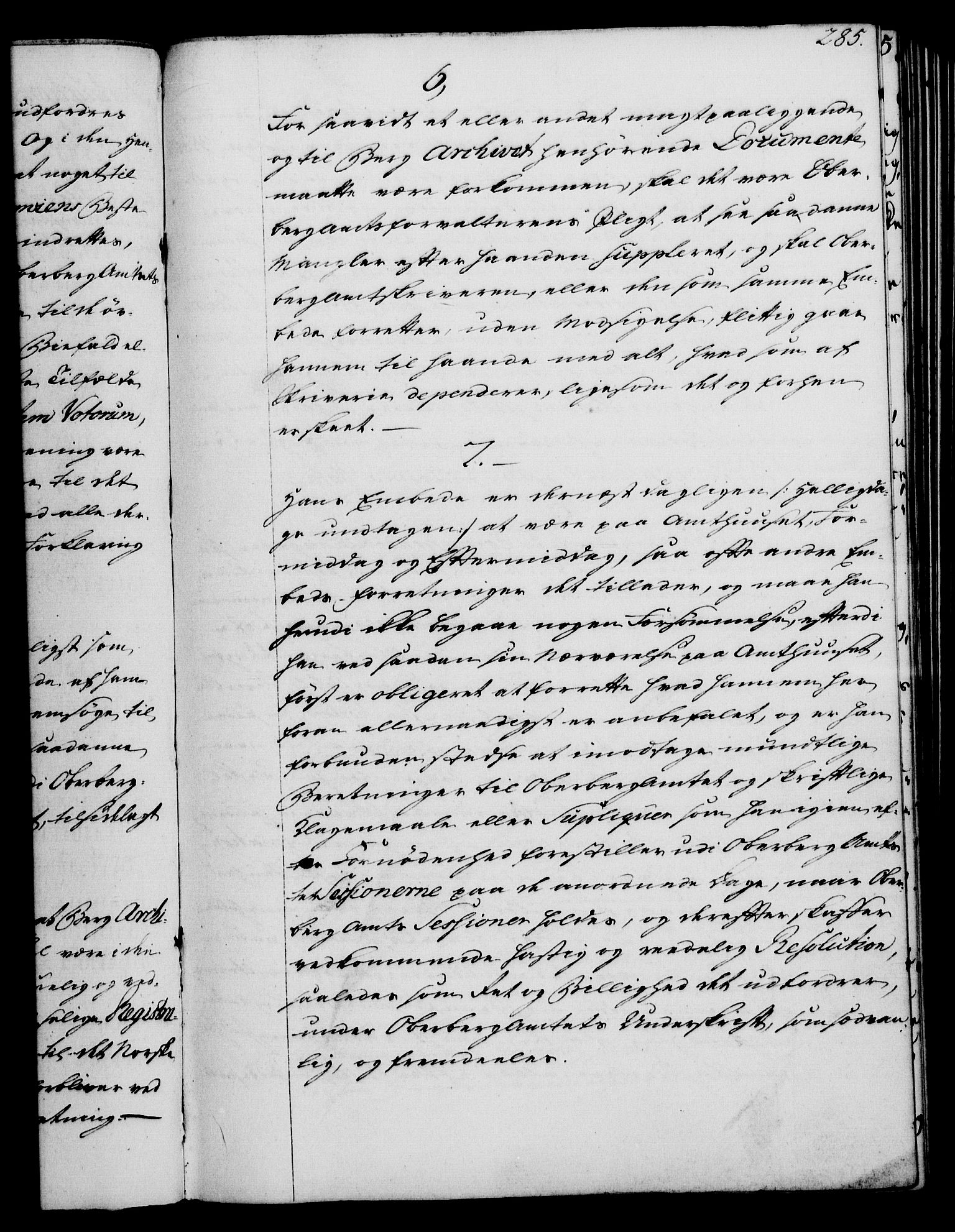 Rentekammeret, Kammerkanselliet, RA/EA-3111/G/Gg/Ggi/L0003: Norsk instruksjonsprotokoll med register (merket RK 53.36), 1751-1775, p. 285