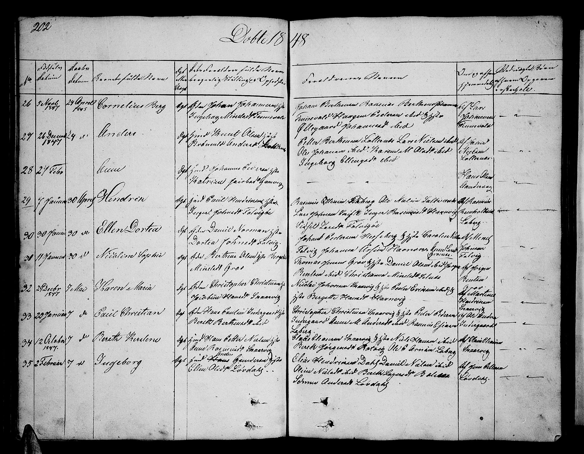 Ibestad sokneprestembete, SATØ/S-0077/H/Ha/Hab/L0003klokker: Parish register (copy) no. 3, 1833-1852, p. 202