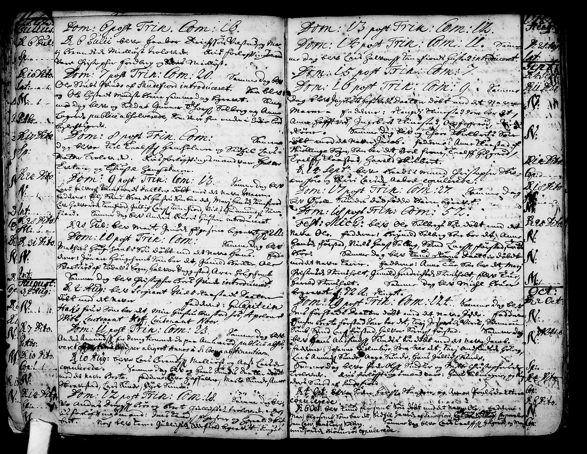 Sandar kirkebøker, SAKO/A-243/F/Fa/L0001: Parish register (official) no. 1, 1709-1733