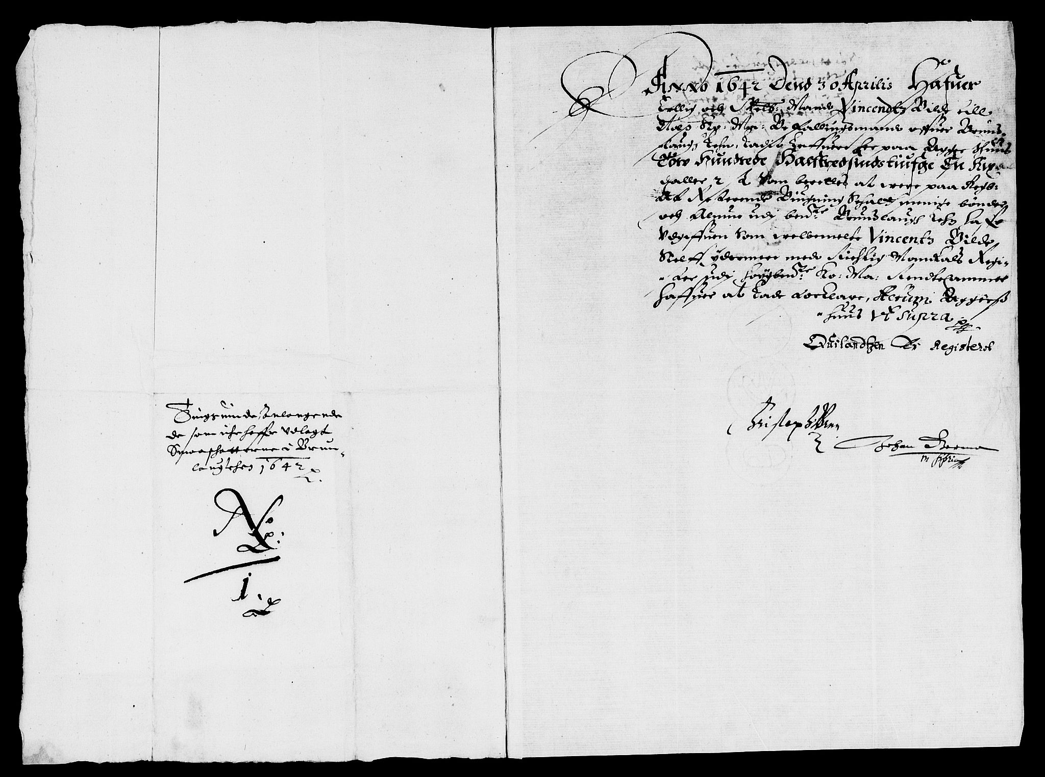 Rentekammeret inntil 1814, Reviderte regnskaper, Lensregnskaper, RA/EA-5023/R/Rb/Rbl/L0008: Brunla len, 1641-1644