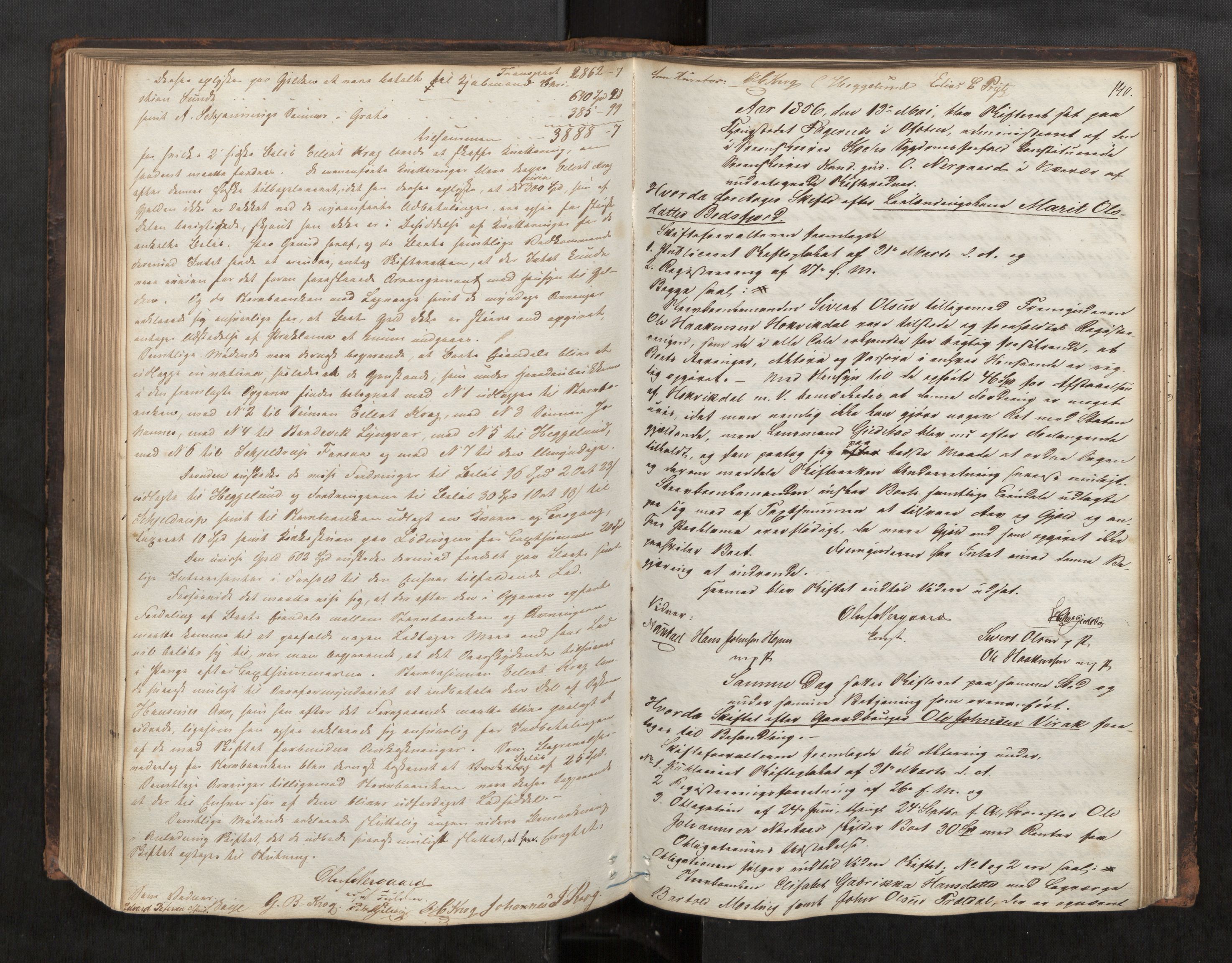 Salten sorenskriveri, AV/SAT-A-4578/1/3/3B/L0005: Skiftebehandlingsprotokoll, 1851-1857, p. 140