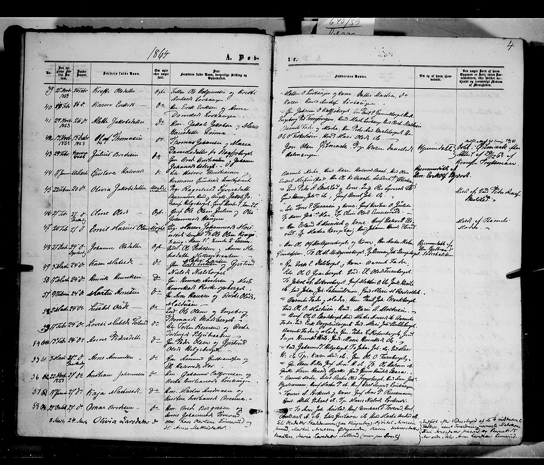 Grue prestekontor, SAH/PREST-036/H/Ha/Haa/L0010: Parish register (official) no. 10, 1864-1873, p. 4