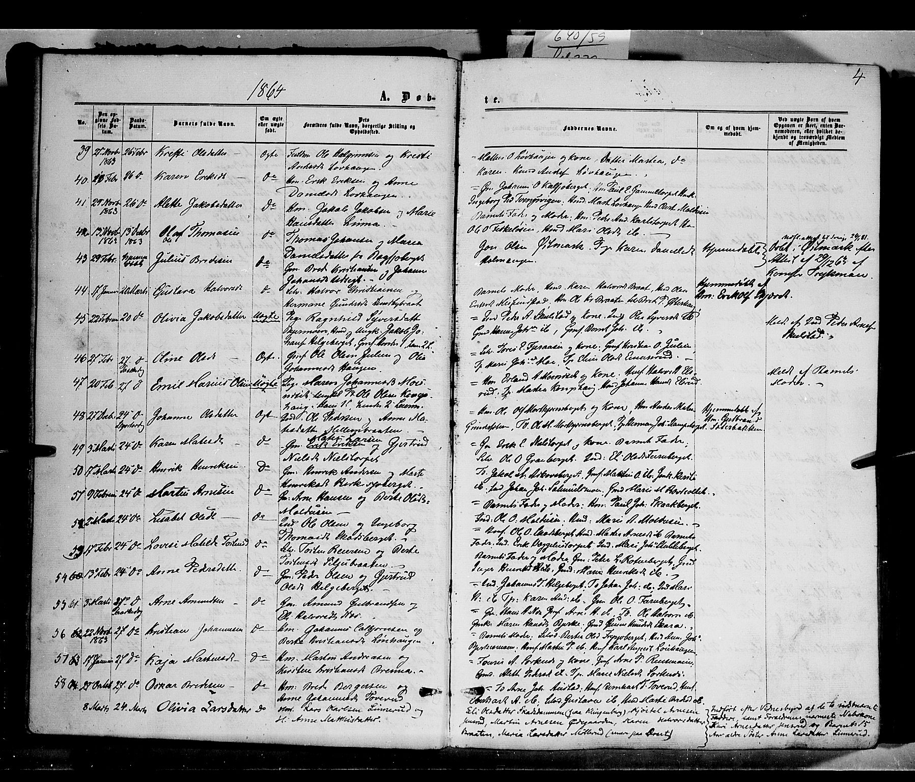 Grue prestekontor, AV/SAH-PREST-036/H/Ha/Haa/L0010: Parish register (official) no. 10, 1864-1873, p. 4