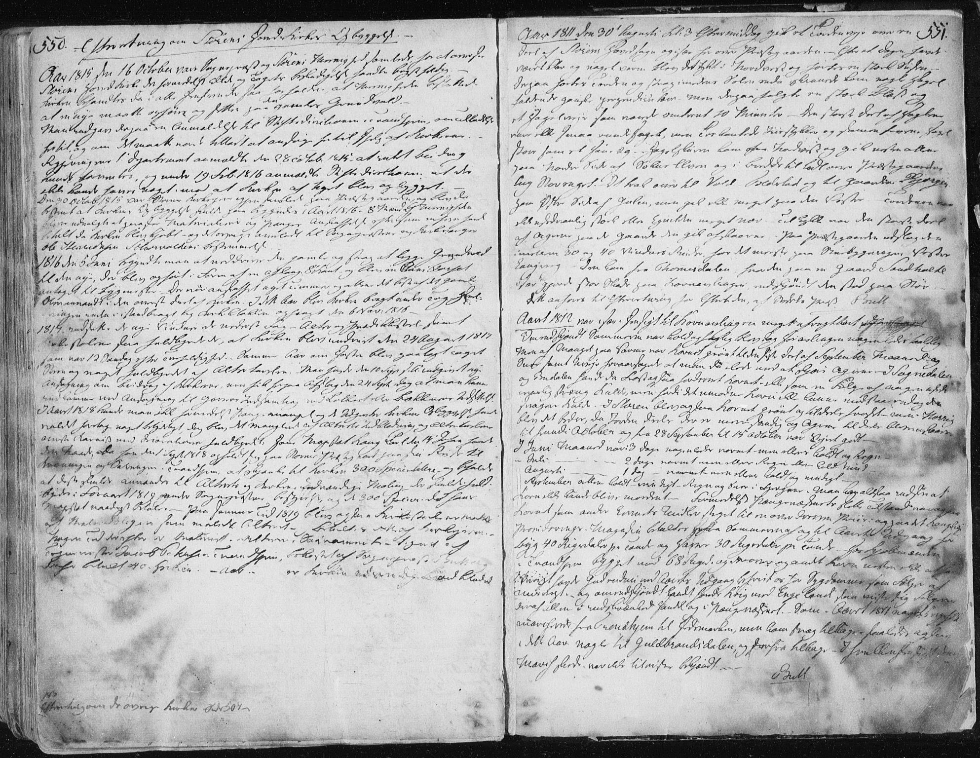 Ministerialprotokoller, klokkerbøker og fødselsregistre - Sør-Trøndelag, AV/SAT-A-1456/687/L0992: Parish register (official) no. 687A03 /1, 1788-1815, p. 550-551