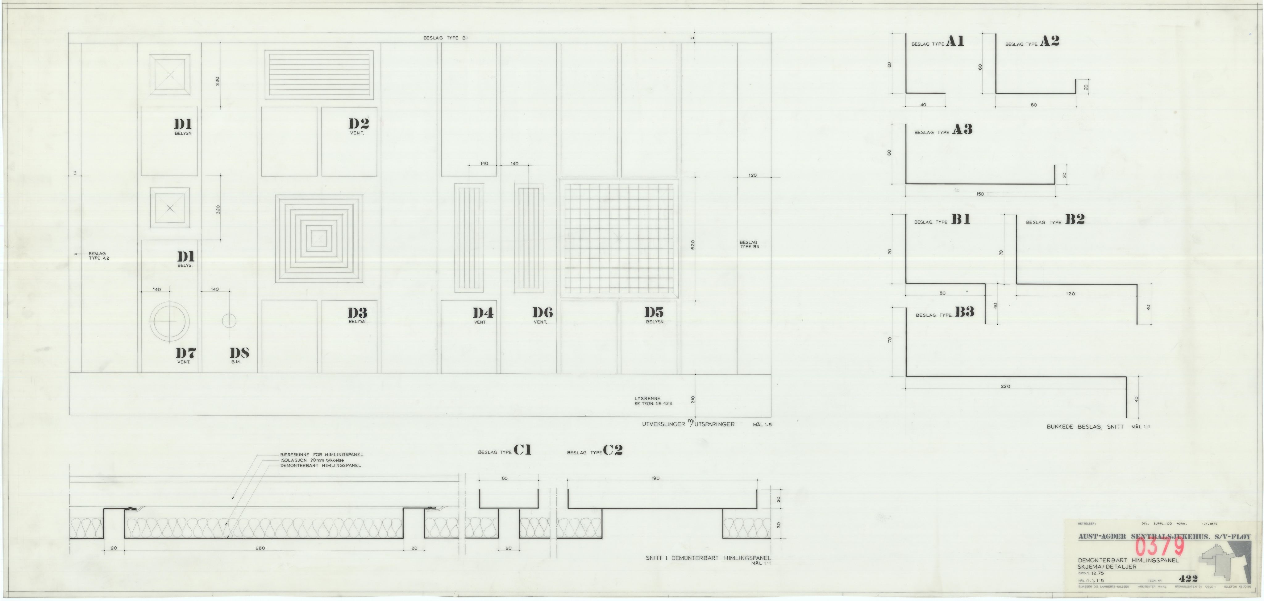 Eliassen og Lambertz-Nilssen Arkitekter, AAKS/PA-2983/T/T03/L0007: Tegningskogger 379, 1974-1978, p. 16