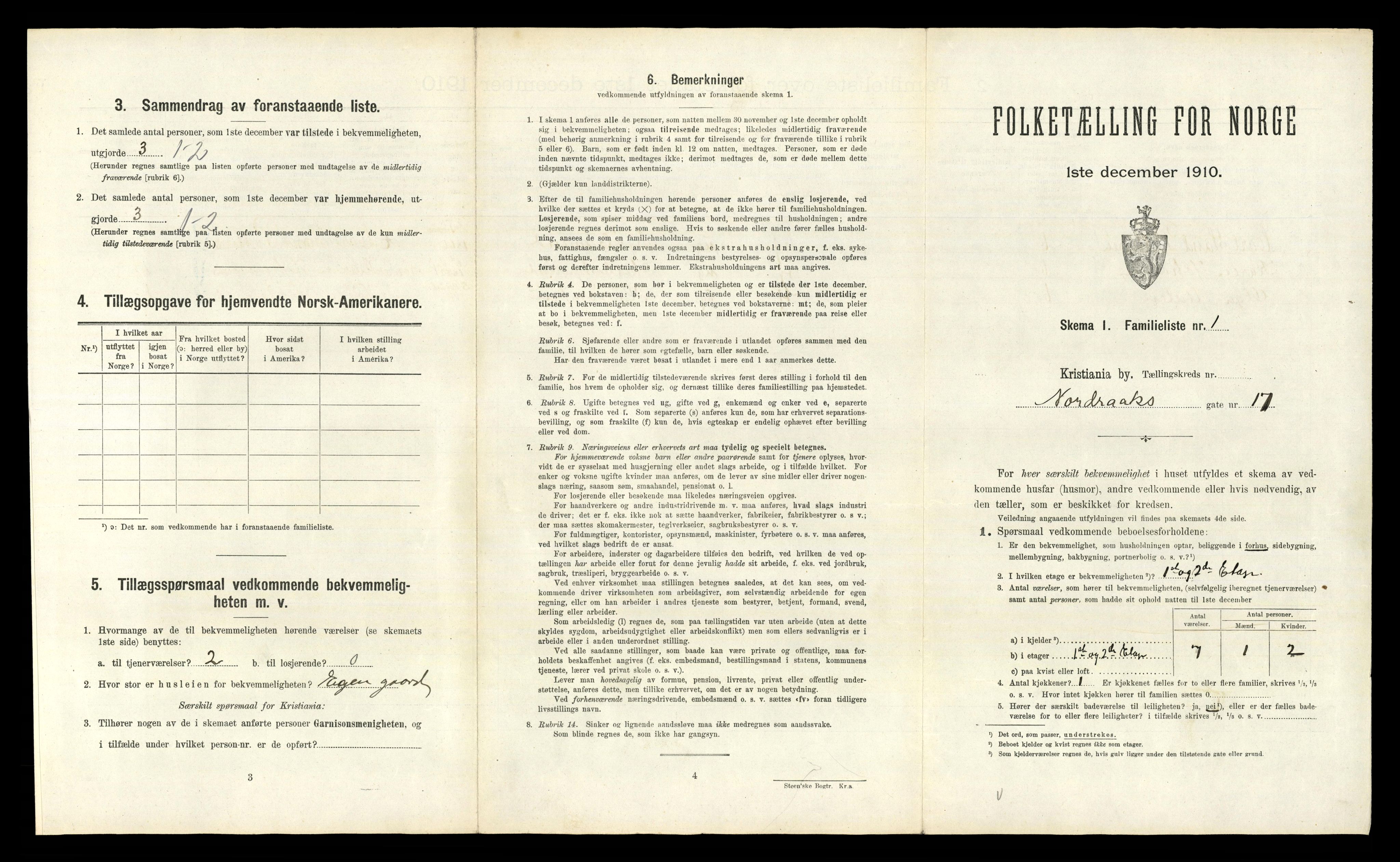 RA, 1910 census for Kristiania, 1910, p. 71565