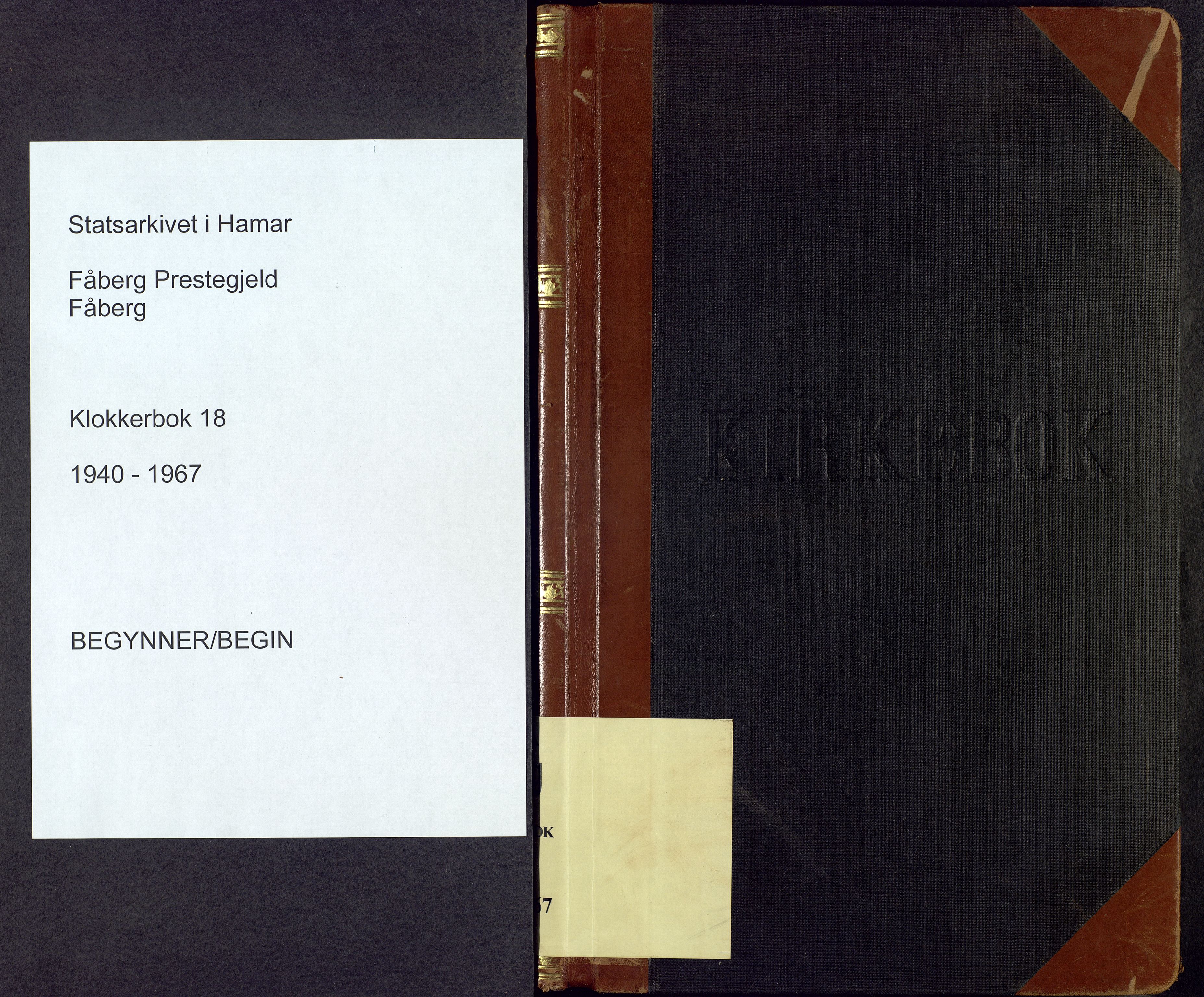 Fåberg prestekontor, SAH/PREST-086/H/Ha/Hab/L0018: Parish register (copy) no. 18, 1940-1967