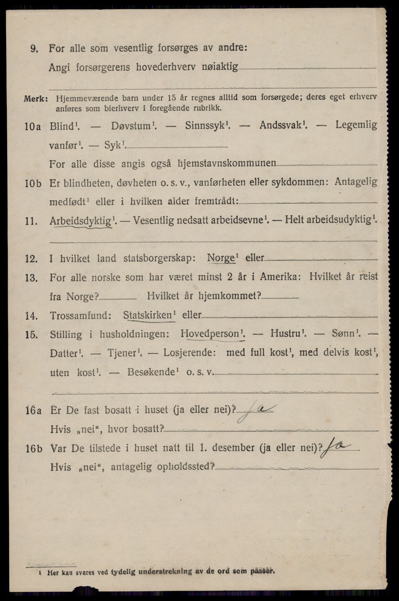 SAST, 1920 census for Klepp, 1920, p. 7557