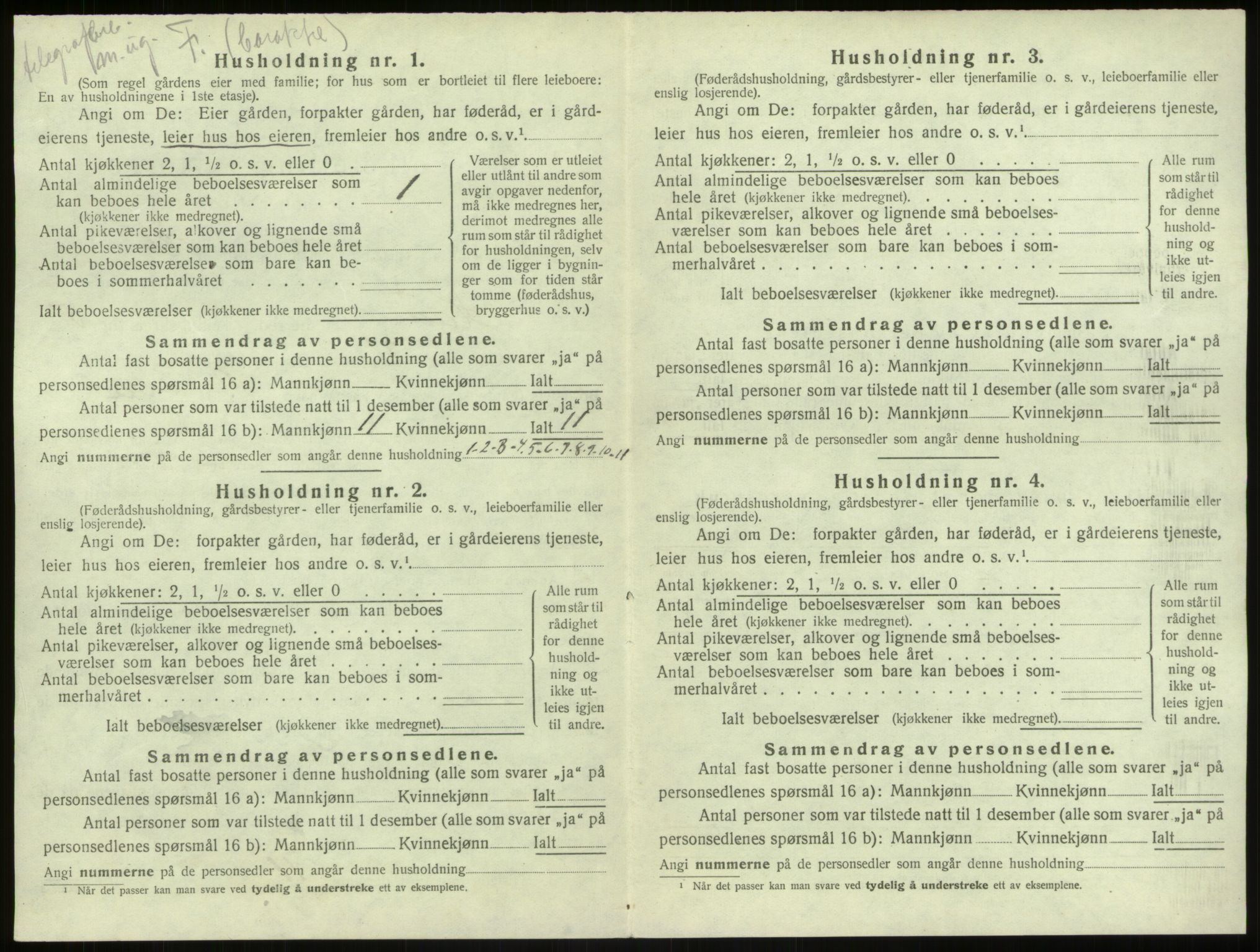 SAB, 1920 census for Haus, 1920, p. 378