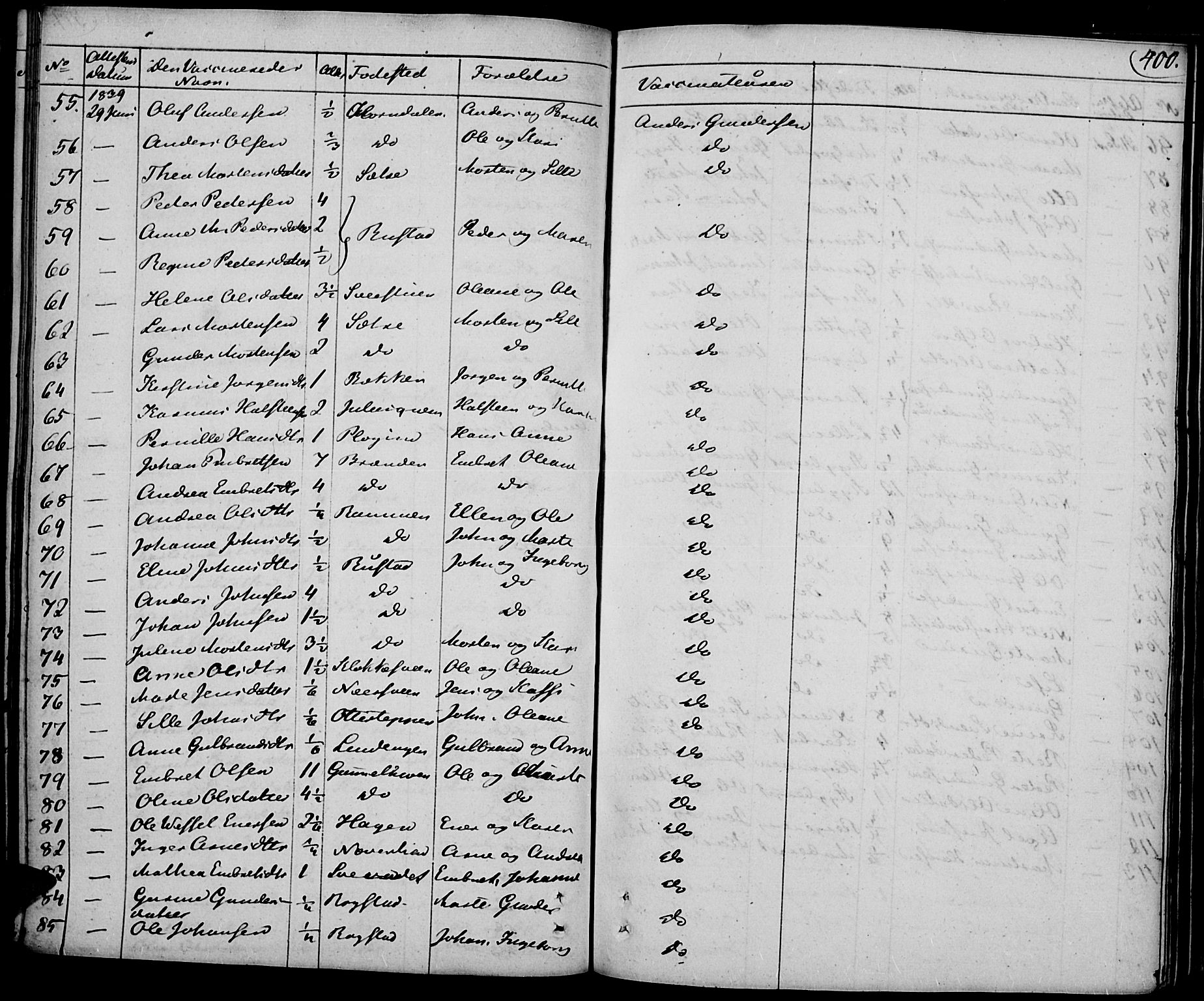 Elverum prestekontor, SAH/PREST-044/H/Ha/Haa/L0008: Parish register (official) no. 8, 1830-1842, p. 400