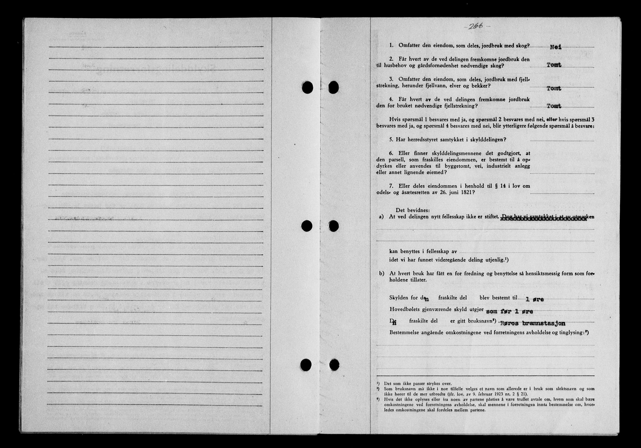 Gauldal sorenskriveri, SAT/A-0014/1/2/2C/L0058: Mortgage book no. 63, 1944-1945, Diary no: : 1032/1944