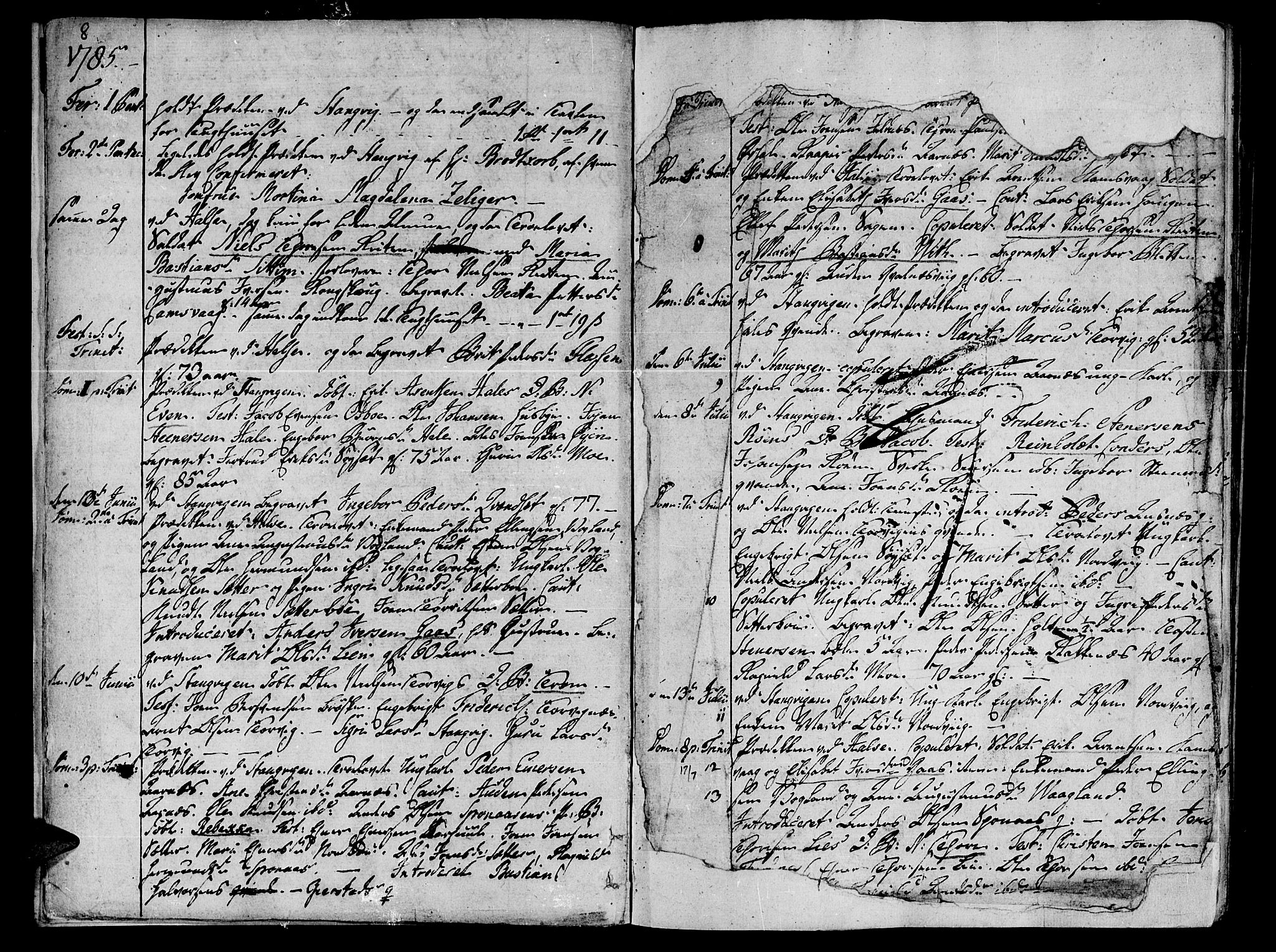 Ministerialprotokoller, klokkerbøker og fødselsregistre - Møre og Romsdal, SAT/A-1454/592/L1022: Parish register (official) no. 592A01, 1784-1819, p. 8