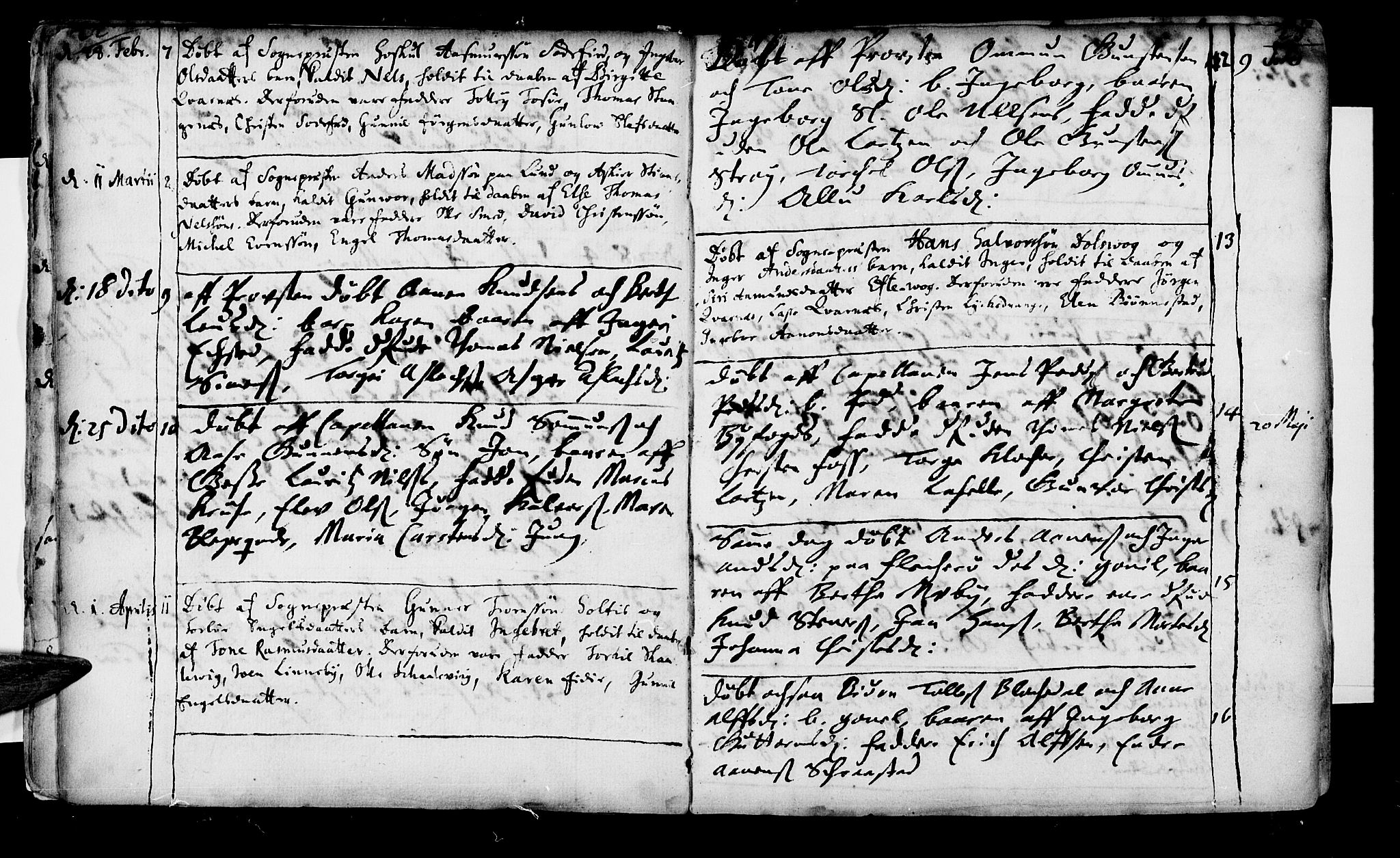 Oddernes sokneprestkontor, SAK/1111-0033/F/Fa/Faa/L0001: Parish register (official) no. A 1, 1692-1718, p. 22-23