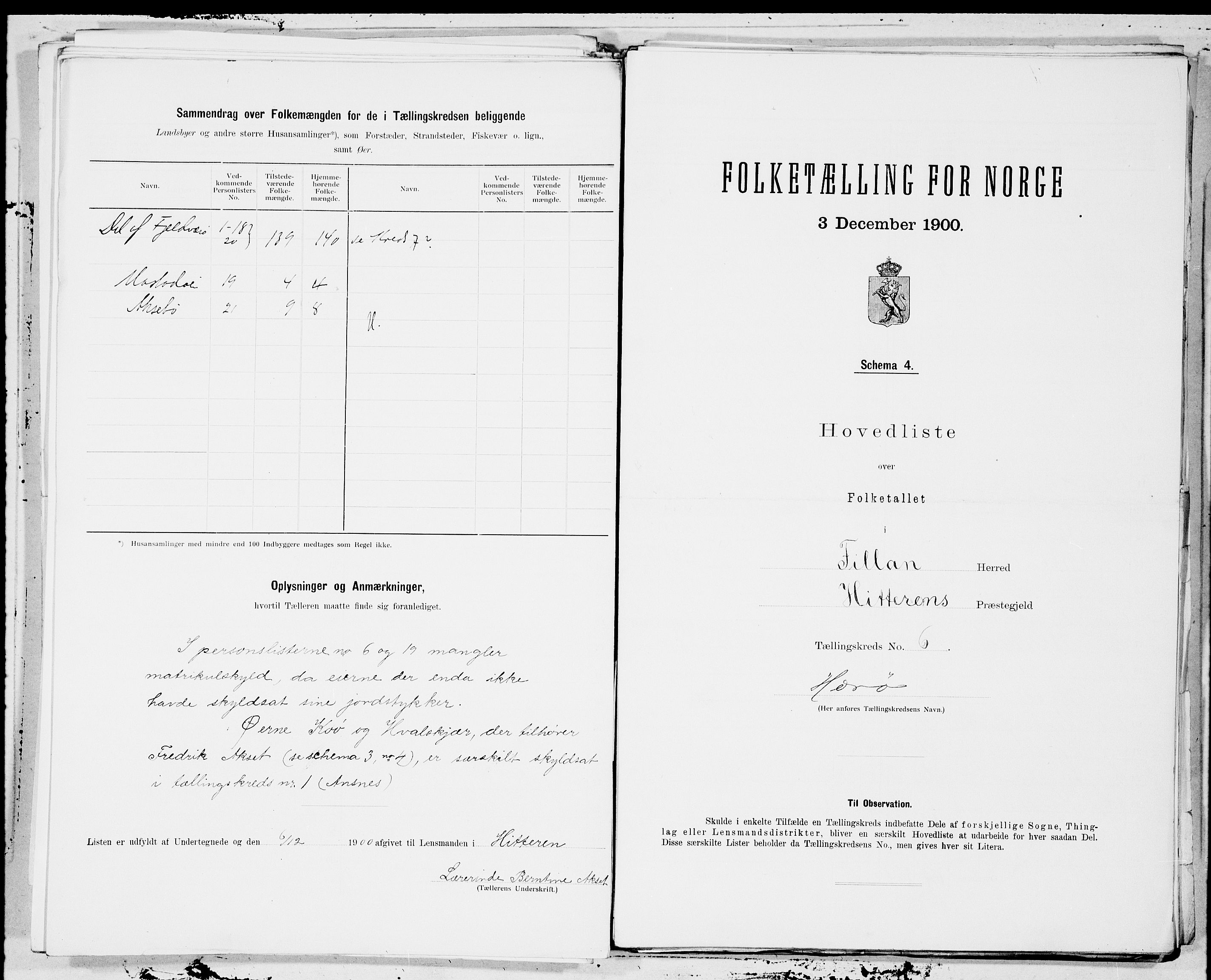 SAT, 1900 census for Fillan, 1900, p. 12